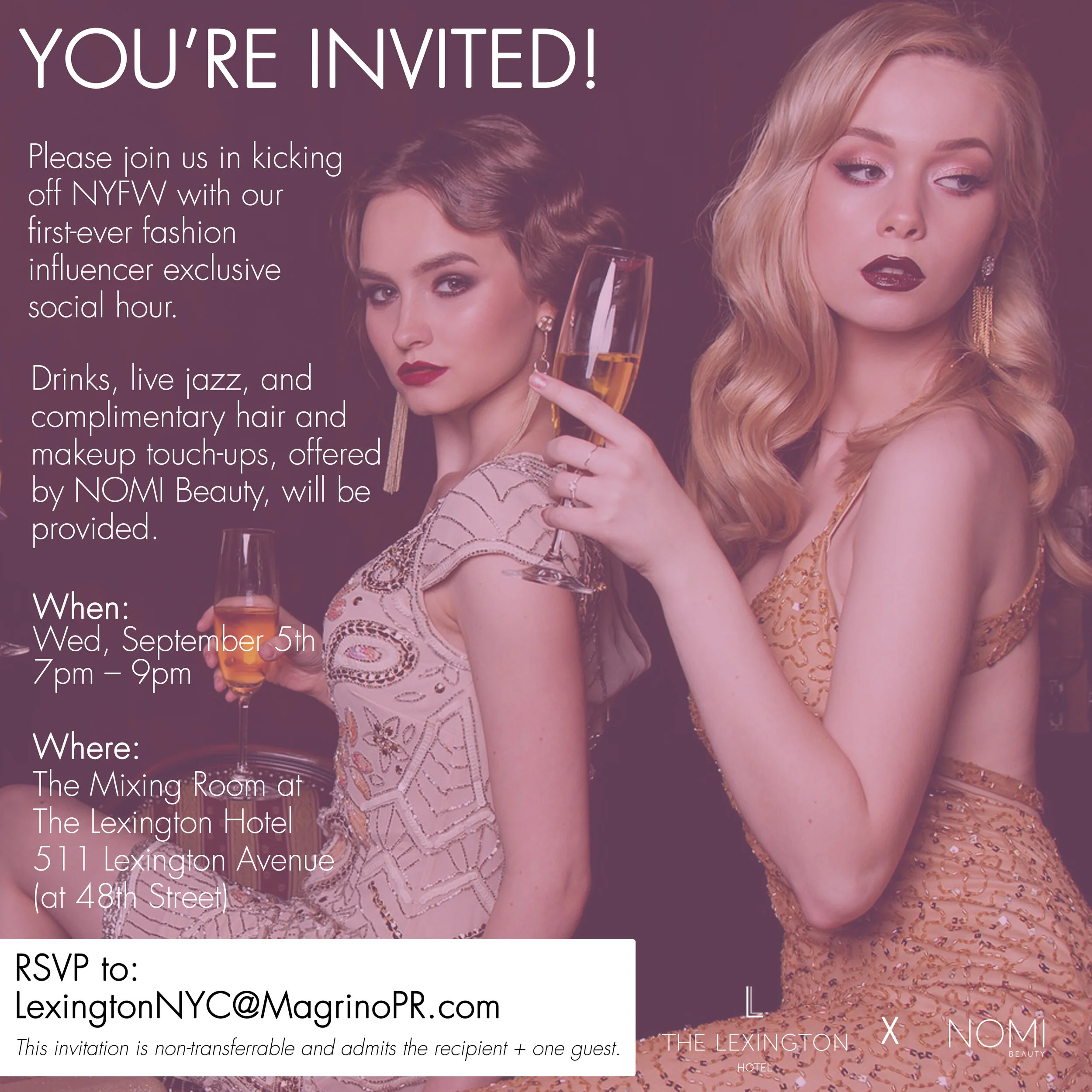 THE LEXINGTON HOTEL - NYFW INFLUENCER EVENT INVITATION