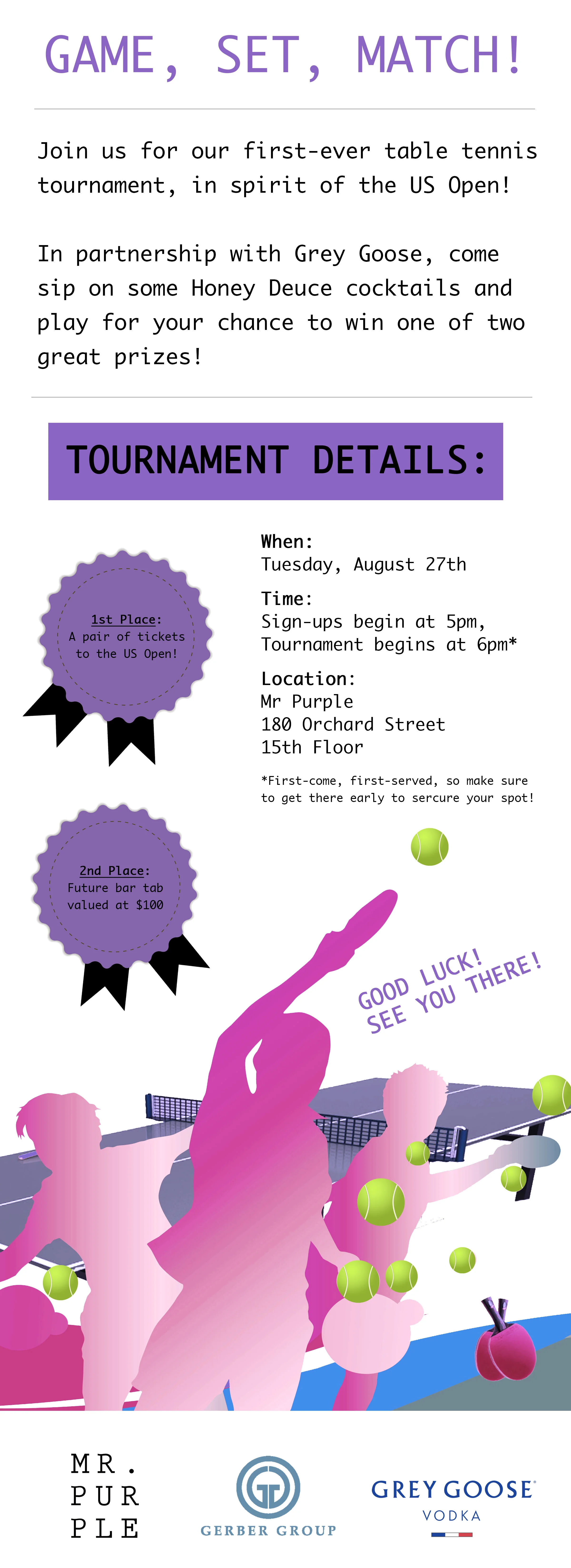 MR. PURPLE - US OPEN TOURNEY PROMO