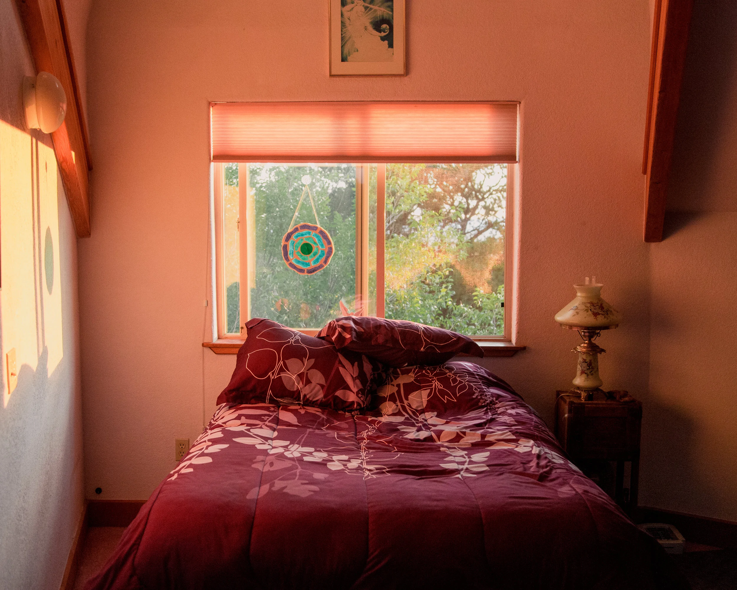 Kiara has offered her home in Crestone as a bed and breakfast for ten years, and provides a place for people to retreat and meditate among her garden of statues and rocks promoting the harmony of many religions.