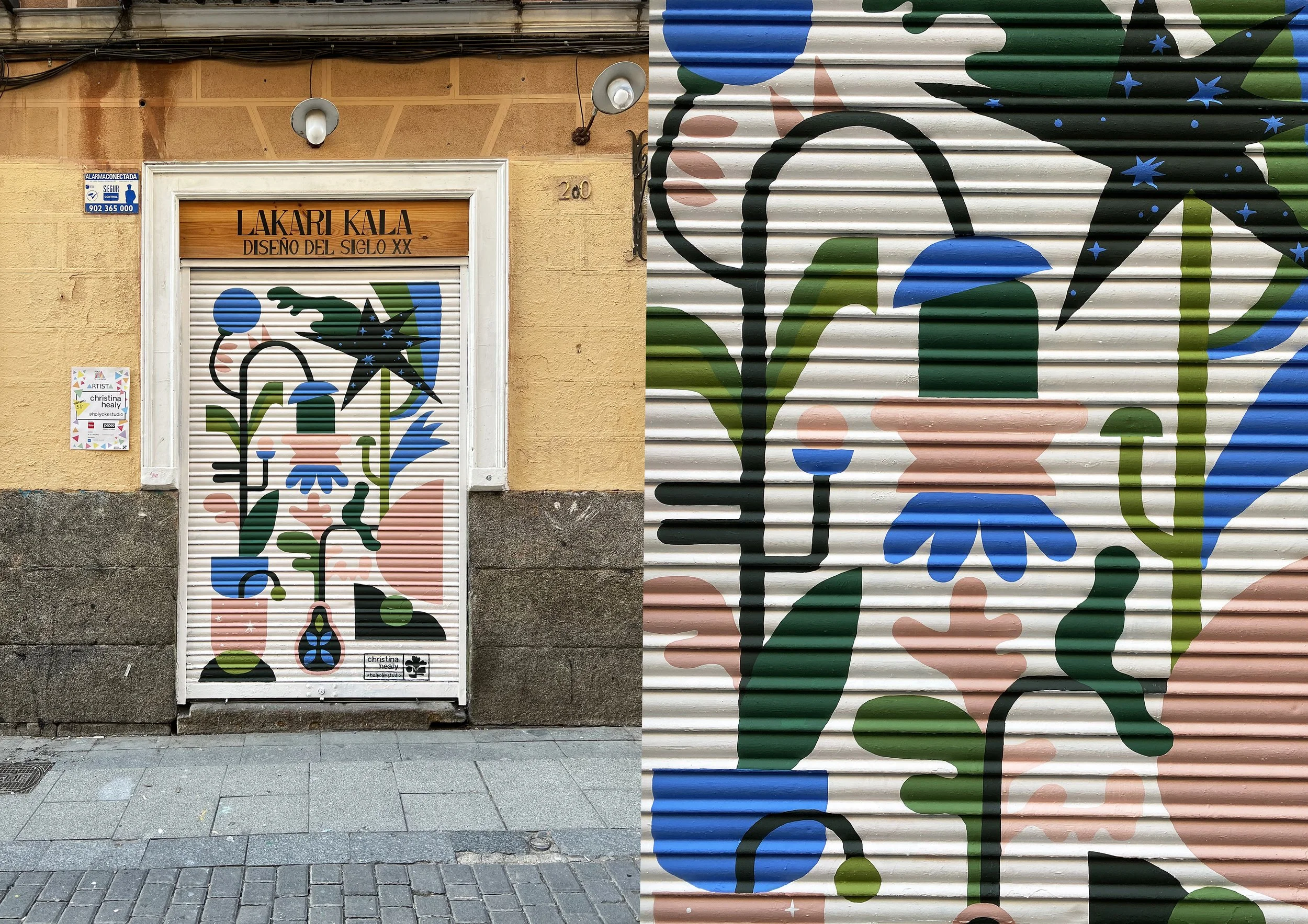  Mural para el festival  Pinta Malasaña 2024,  en el barrio de Malasaña, Madrid.  