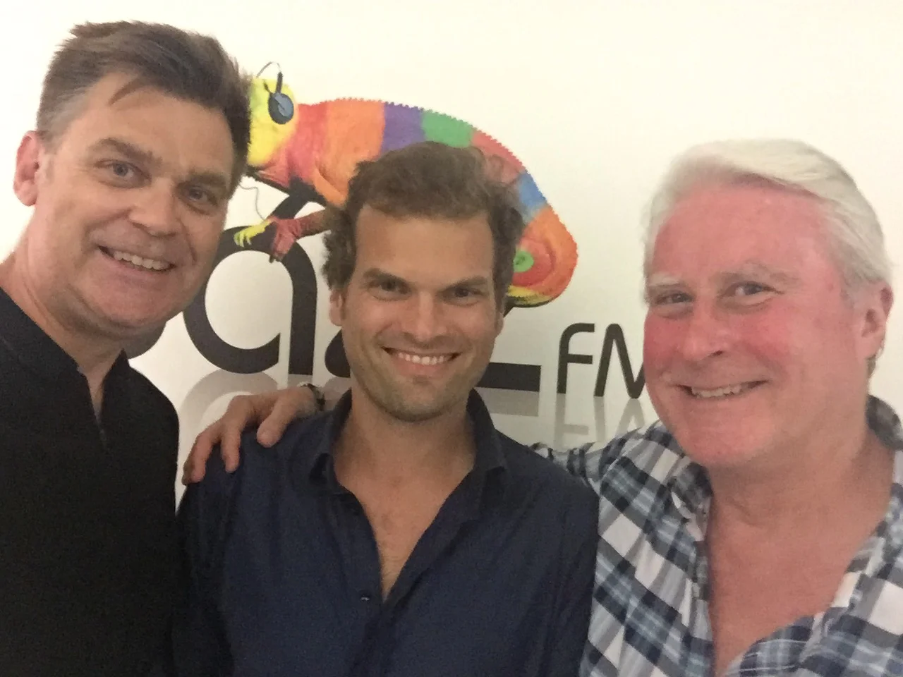 Jazz FM's Chris Philips, Andrew McCormack and Ubuntu Management Group's Martin Hummel