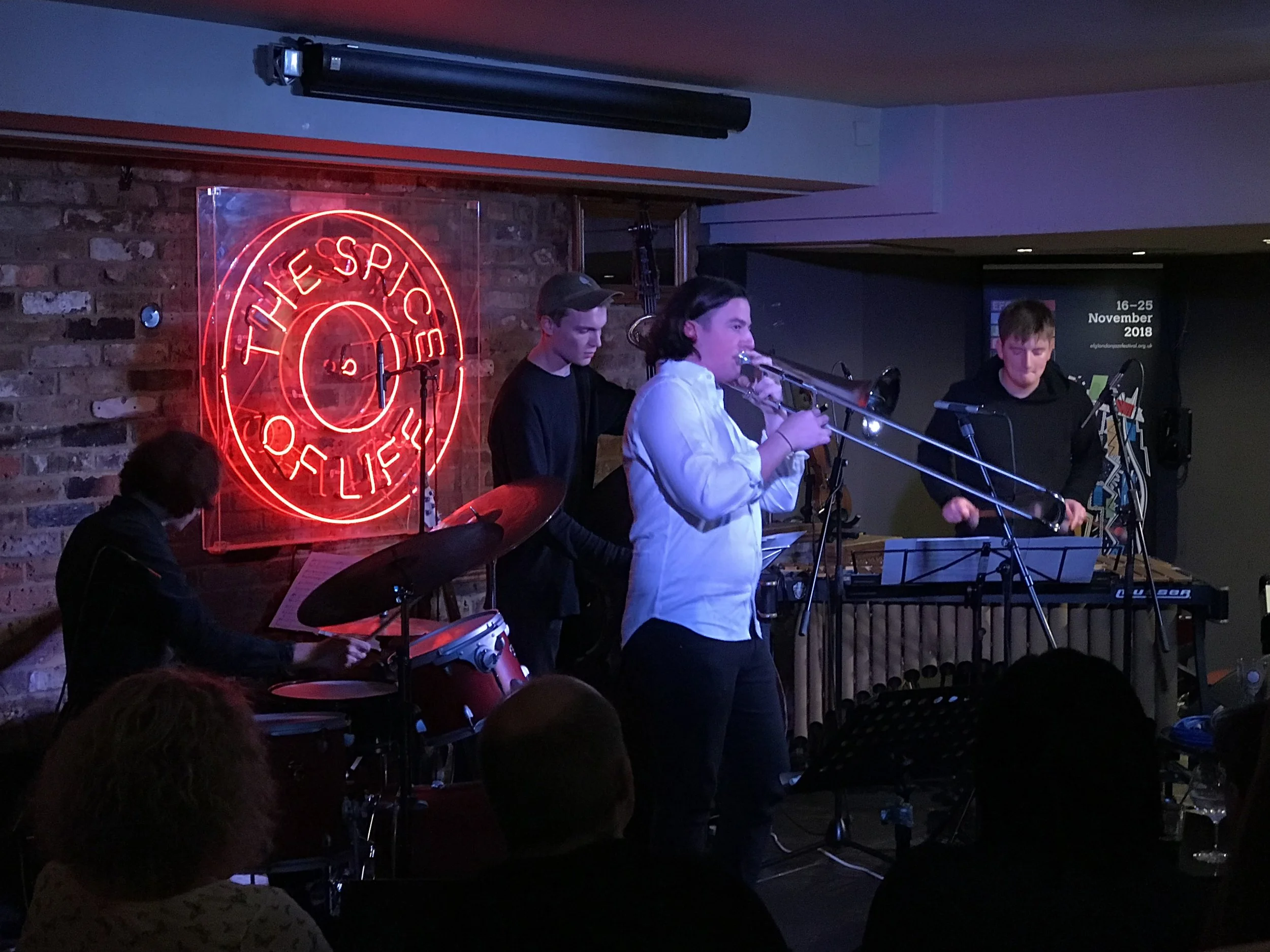 Rory Ingham Quartet, at Spice of Life, to kick off this year’s London Jazz Festival.