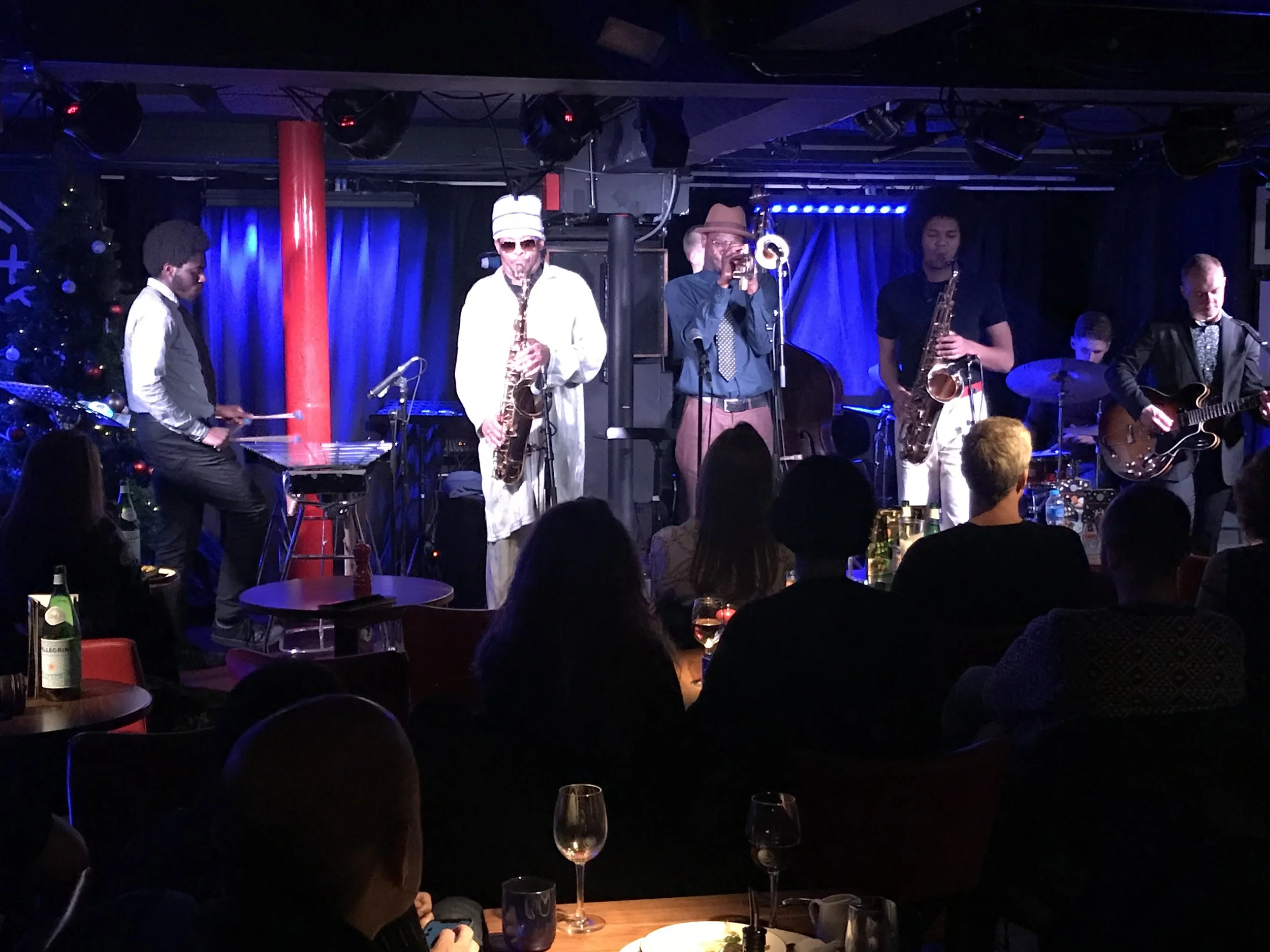 Mark Kavuma—with David, Mussinghi & Co—at Pizza Express.