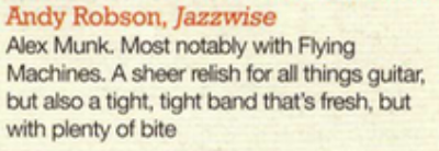 Andy Robson chooses Flying Machines’ album.