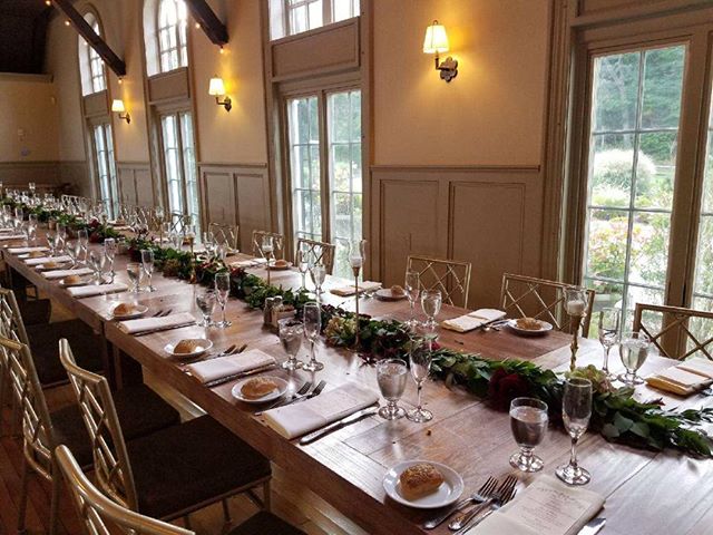 Bride brought in tables, totally different look