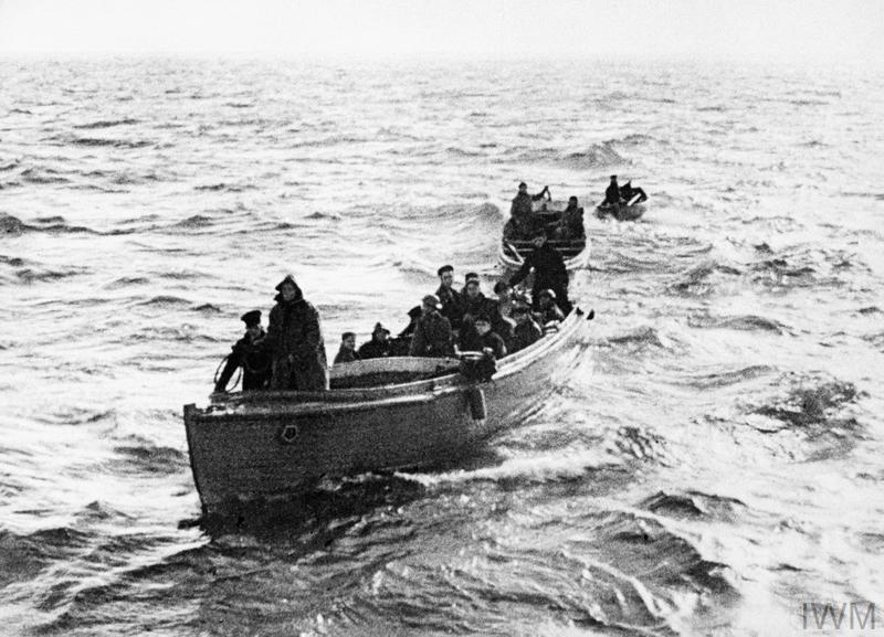  Three of the armada of 'little ships' which brought the men of the BEF from the shores in and around Dunkirk, to the safety of British warships and other vessels.&nbsp;© IWM (HU 41241) 