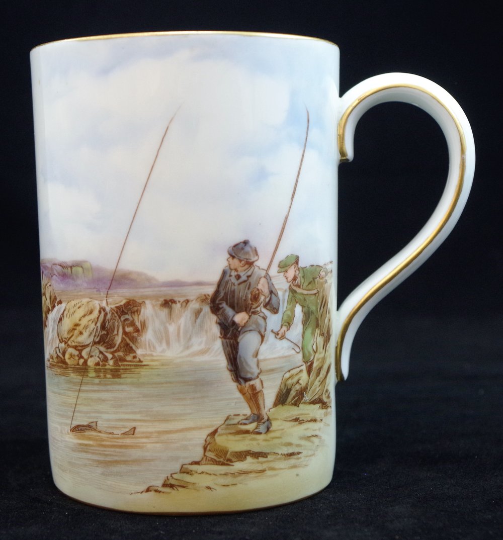  royal-crown-derby-1928-shape-tankard-angling-scene-FC-construction-1957 