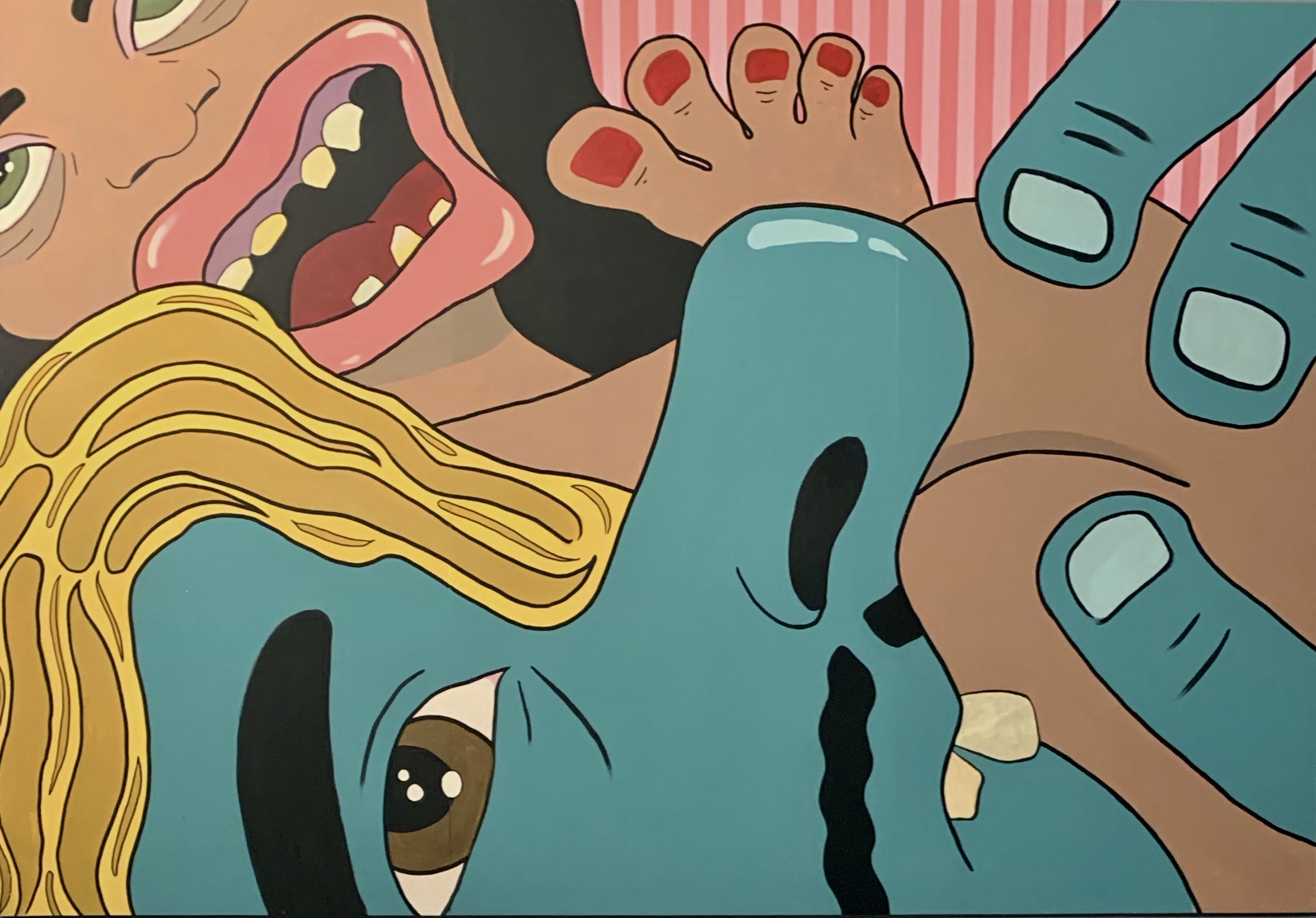 Tom's Foolery, 2019 | Acrylic on wood panel | 71" x 47"