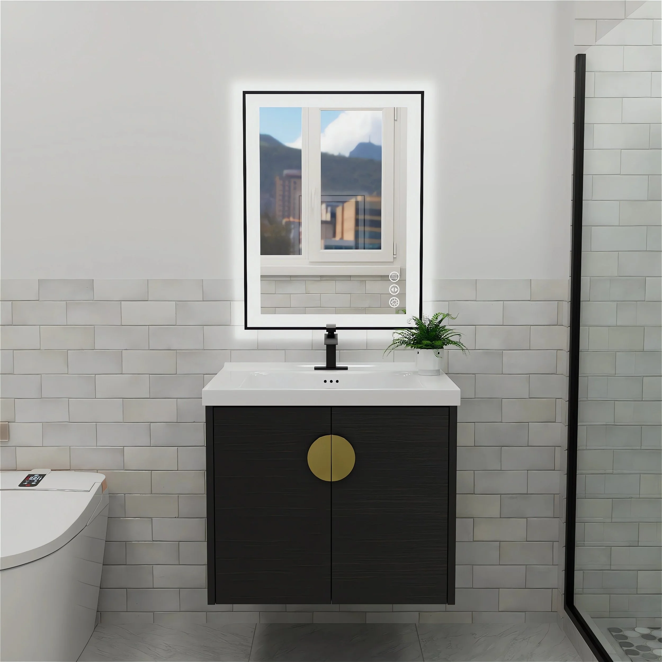 black vanity