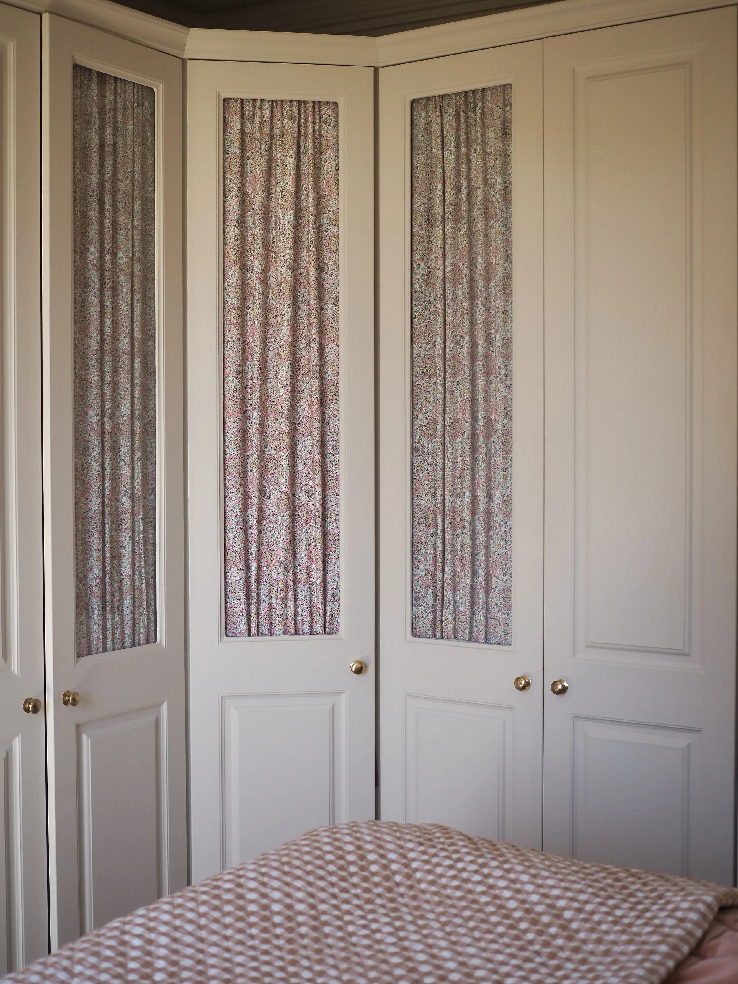 wardrobe hack with fabric