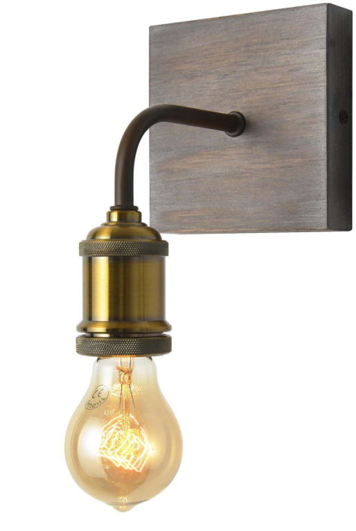 Wood Harlem Wall Light