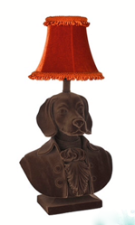 Abigail Ahern/EDITION Brown flocked beagle lamp