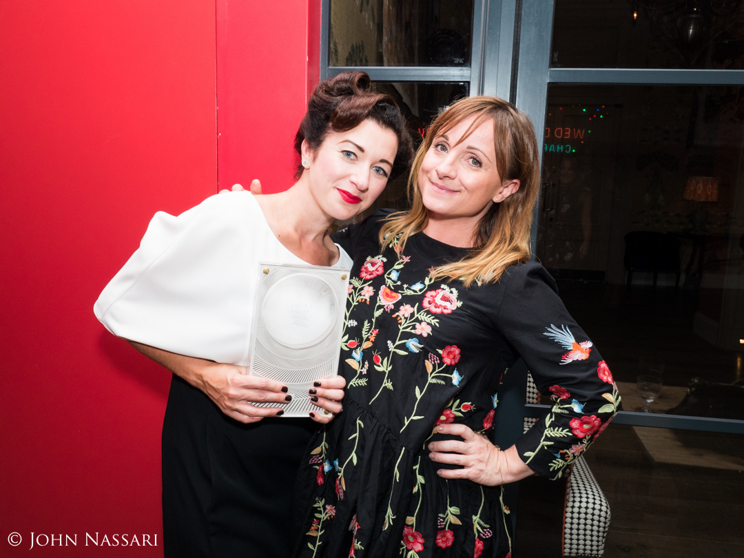 Me, my award, and judge and design & interiors journalist Claudia Baillie. Photo by John Nassari.