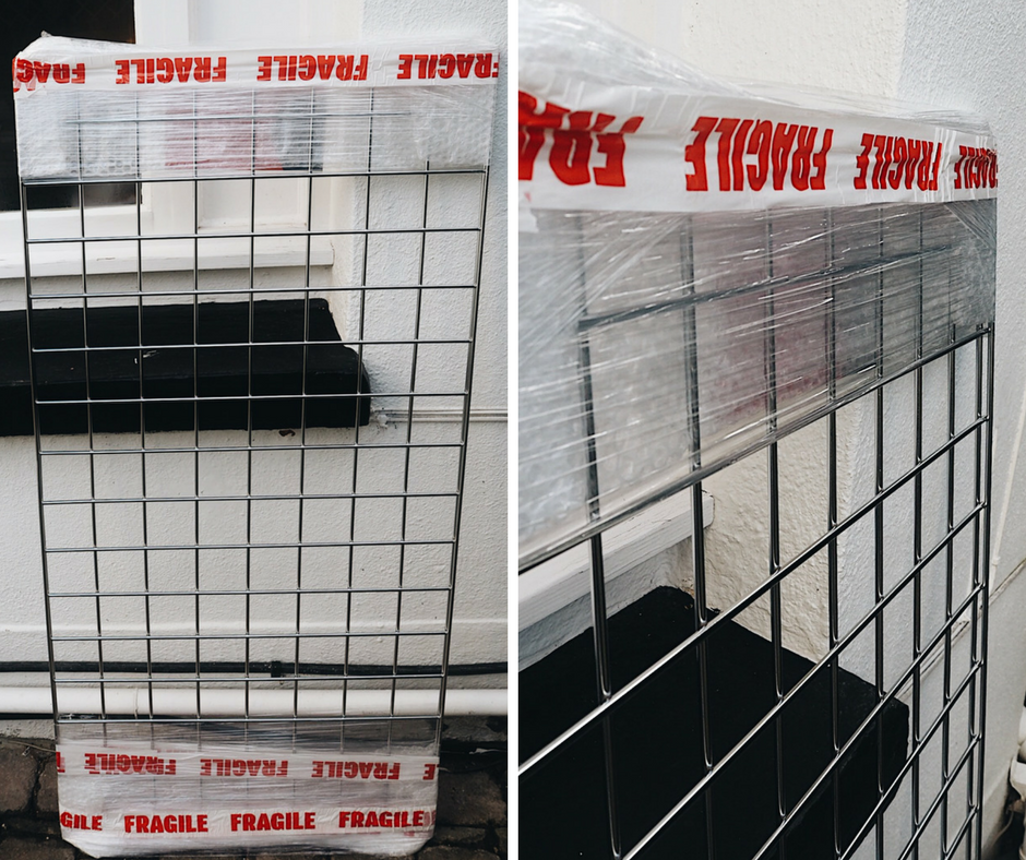 How the grid wall mesh panel arrived.