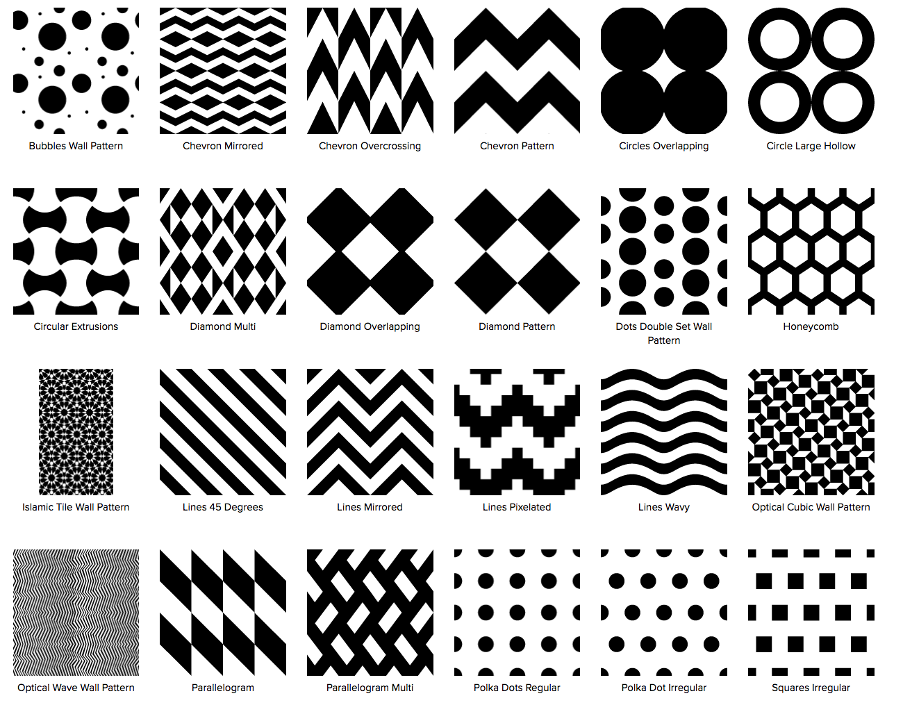 I could pick from any of these modern geometric designs. Decisions decisions! I'm leaning towards the 'Lines 45 degrees' however.