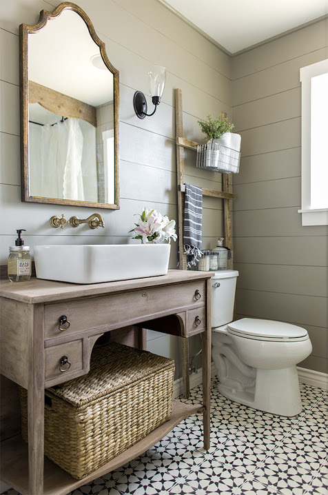 Save Money And Add Character In Your Bathroom By Using Vintage Furniture As A Basin Stand Melanie Lissack Interiors - How To Brighten Old Bathroom Countertops