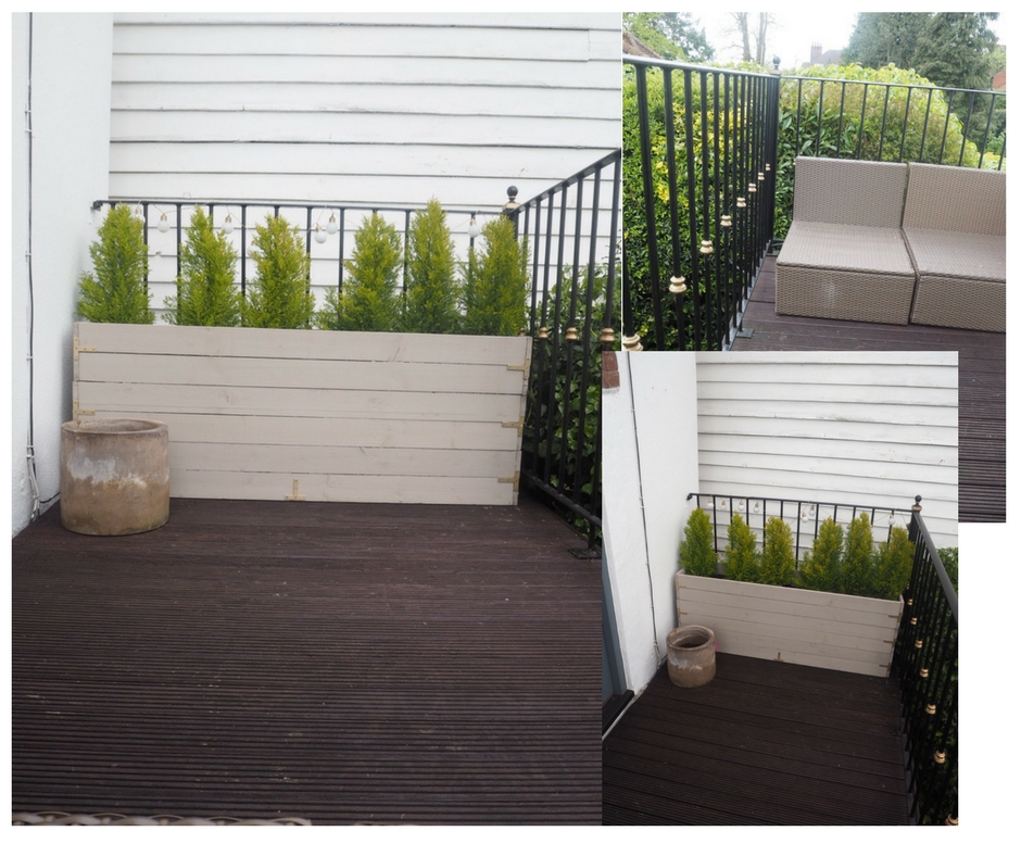 How my balcony looked after the winter. Everything was in good condition, it was just looking uninspiring.