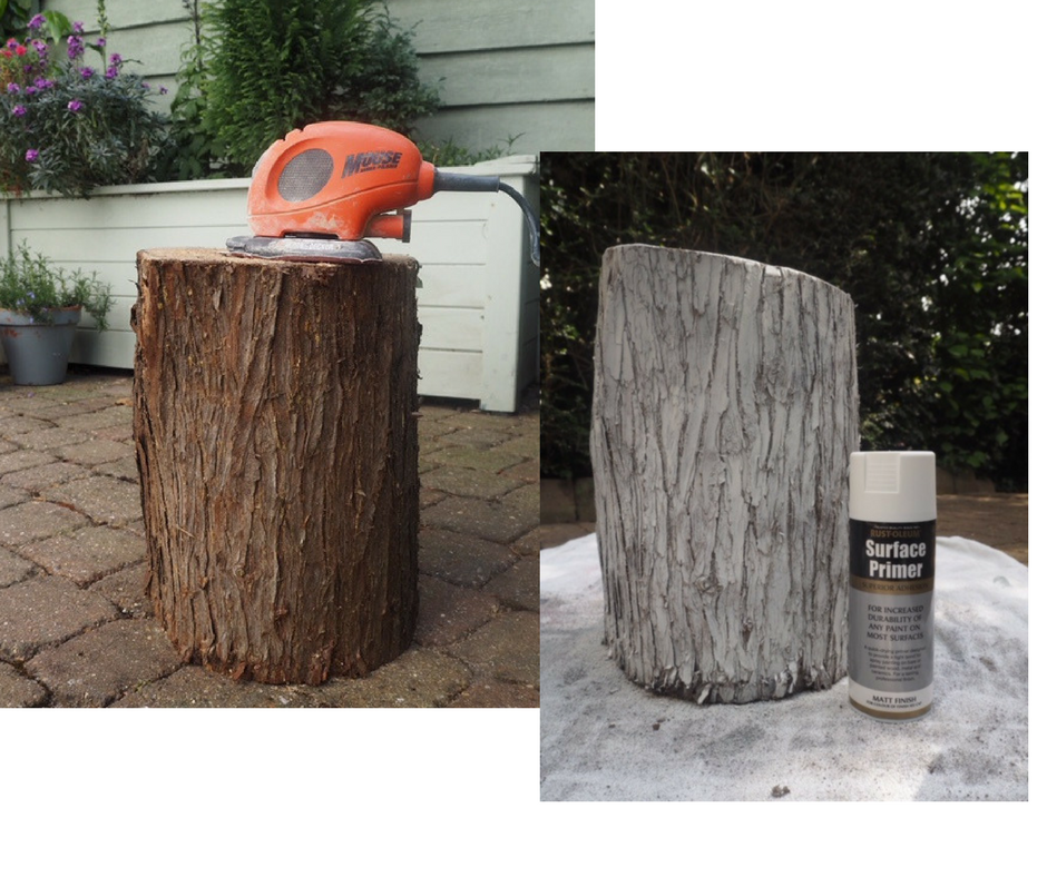 tree trunk side table