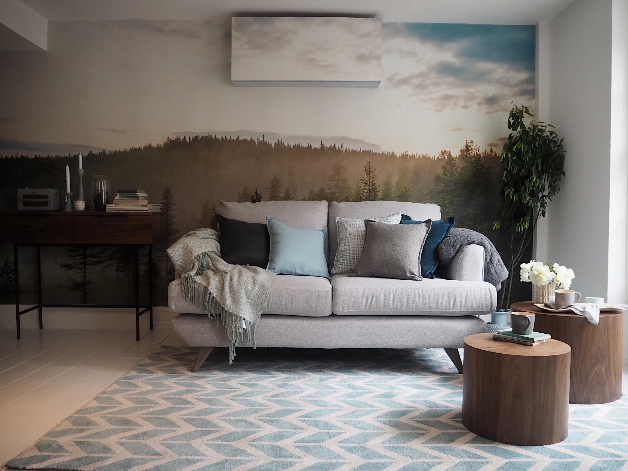 'Lull' sofa in light grey, £499, DFS