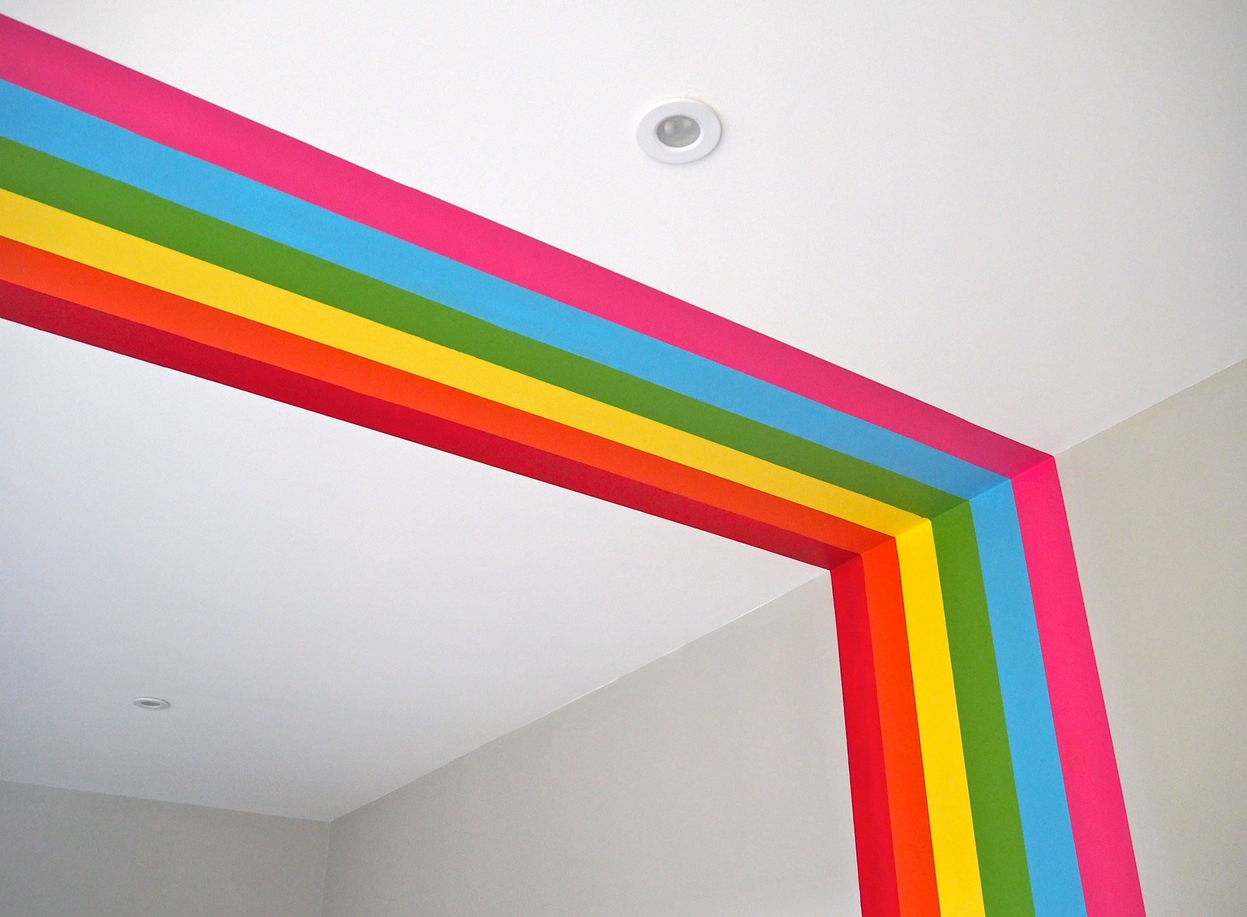 How To Diy A Rainbow Mural In Your Child S Room With Decorators