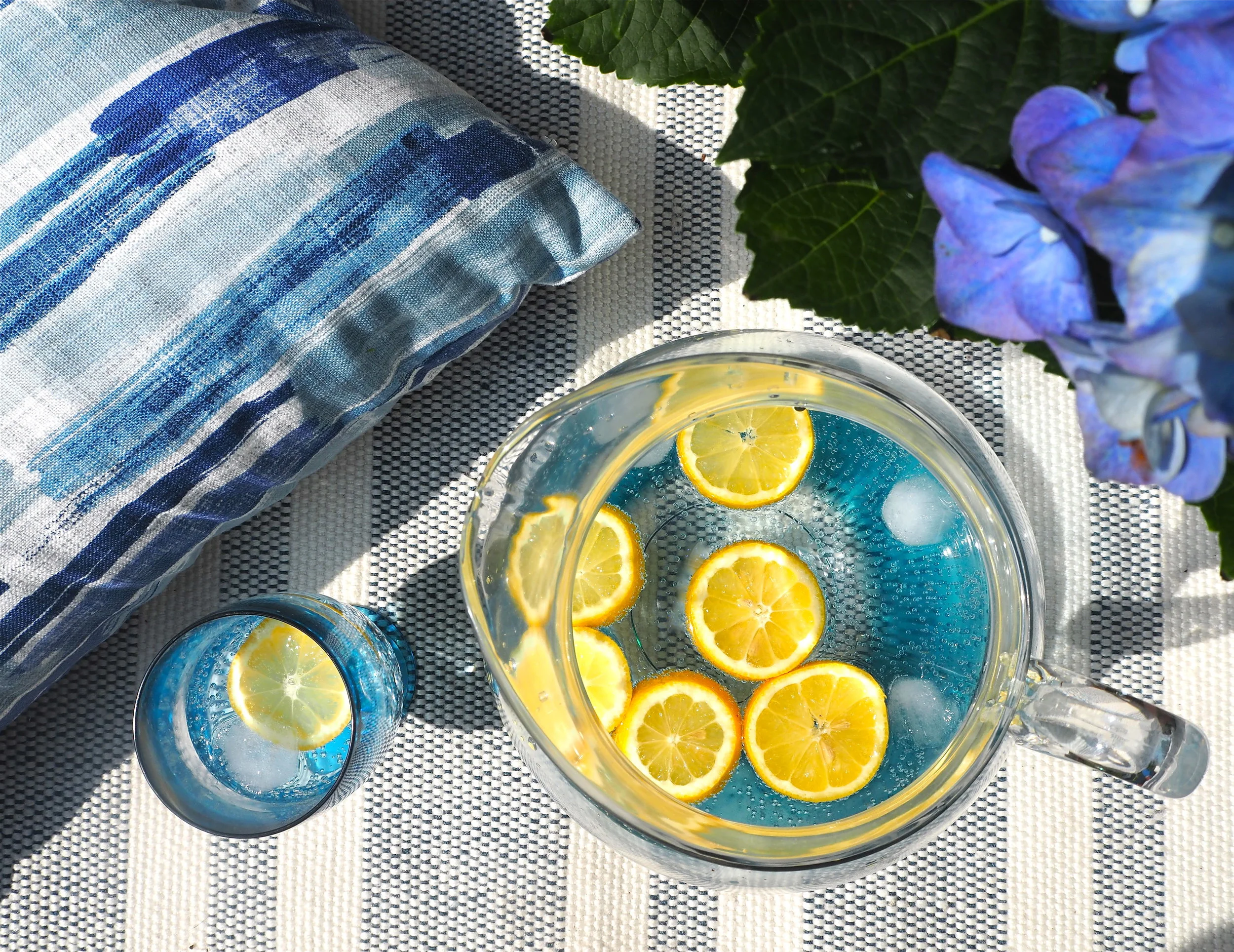 marks & spencer blue melamine jug