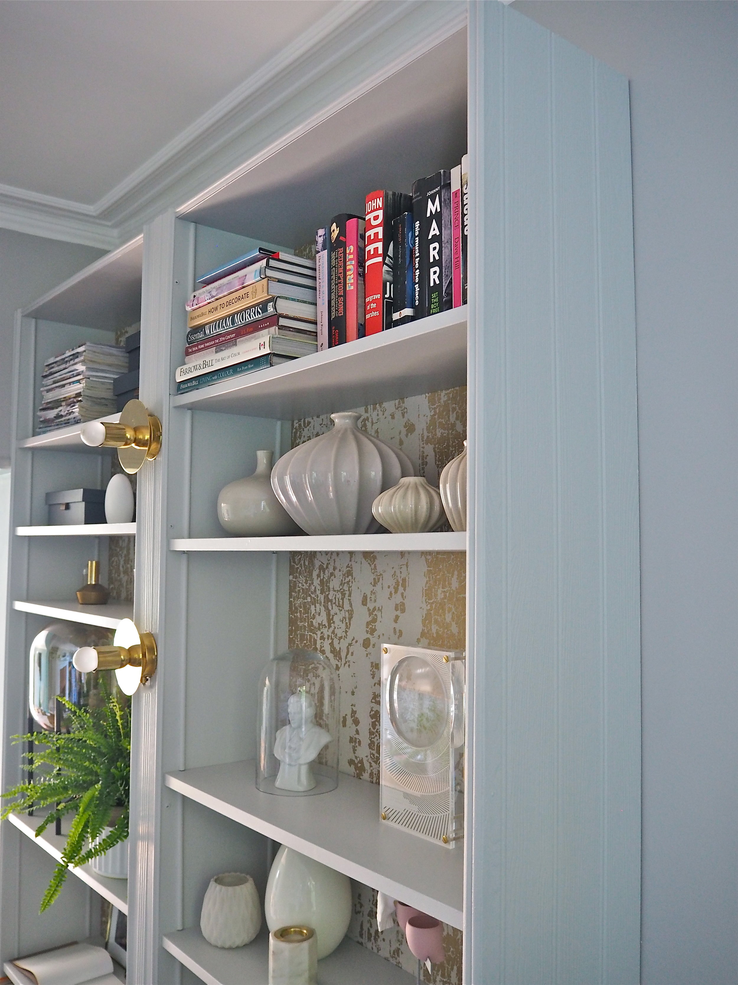 How I Created My Ikea Billy Bookcase Shelving Hack Melanie