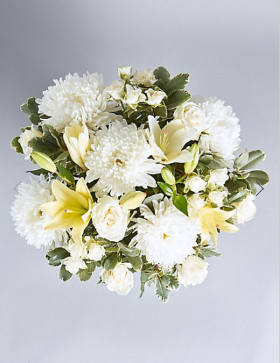 Serene White Flower Bouquet