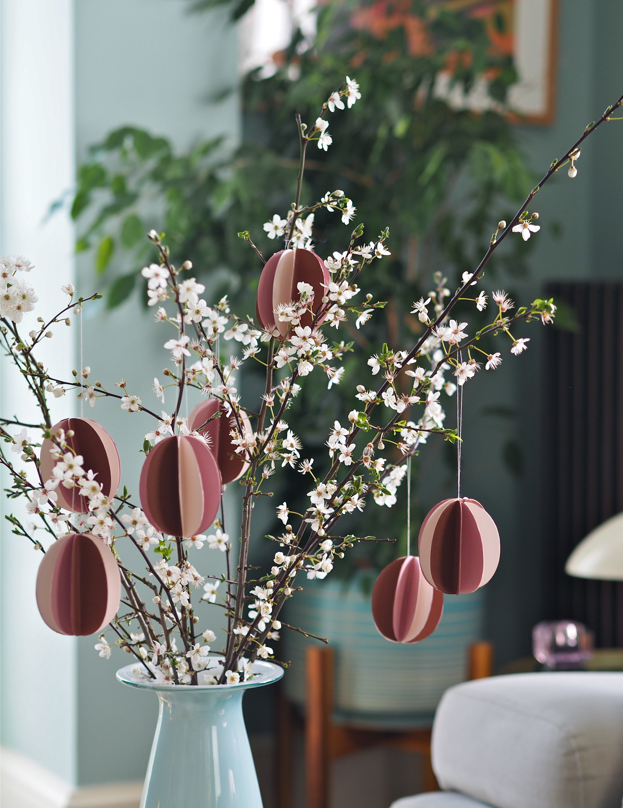 3D Easter Tree Paper Decorations