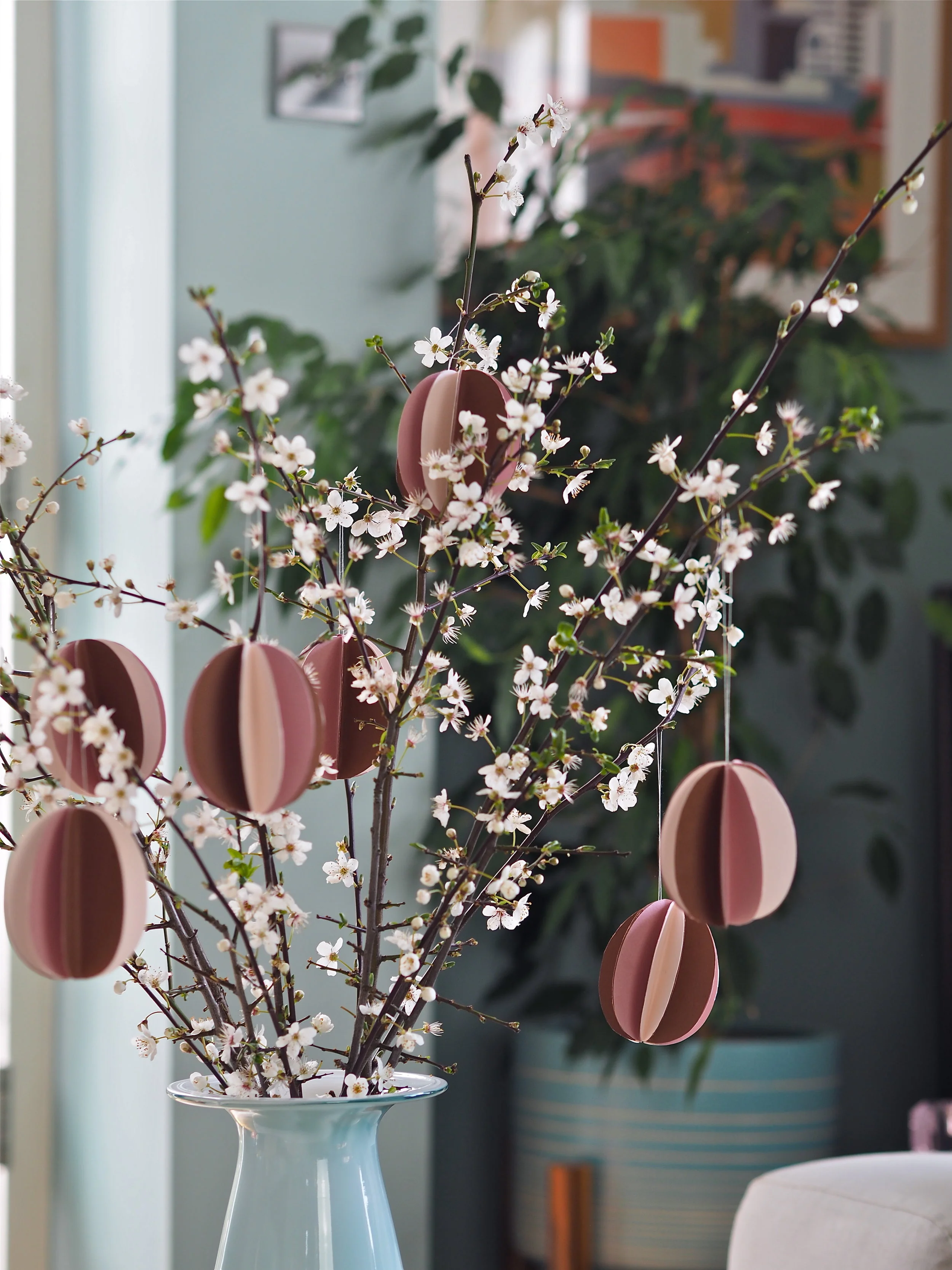 3D Easter Tree Paper Decorations