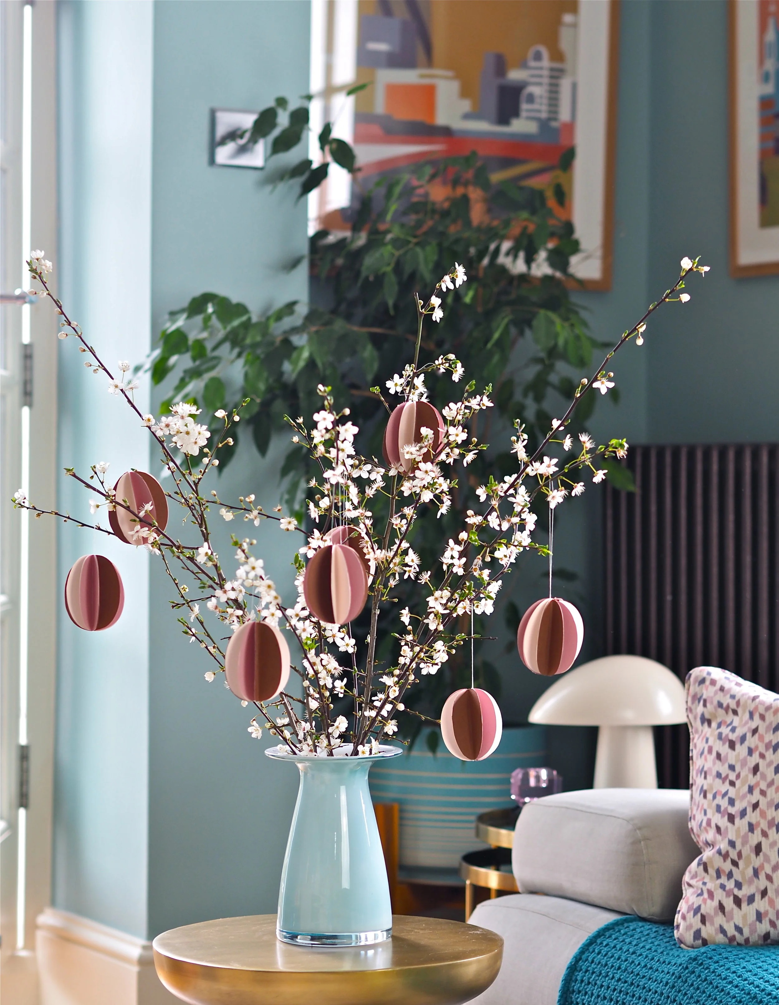 3D Easter Tree Paper Decorations