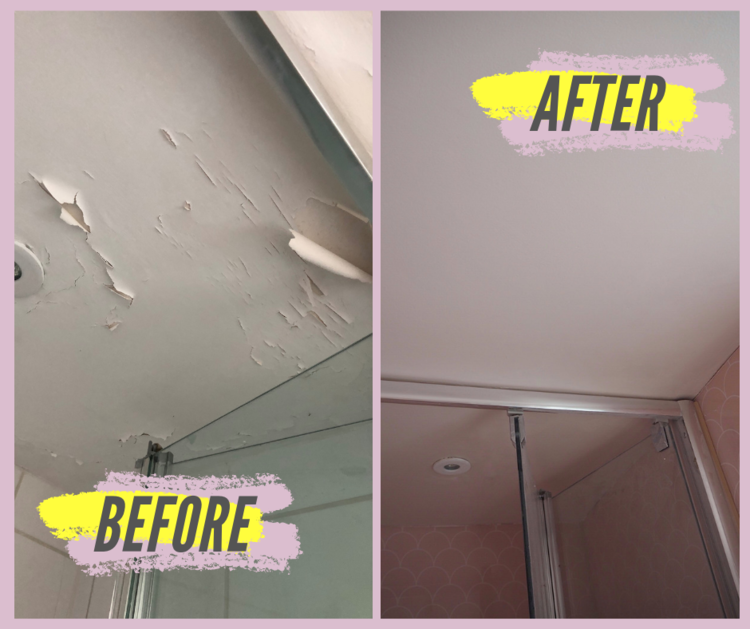 How To Repair A Peeling Bathroom Wall Or Ceiling Melanie Lissack