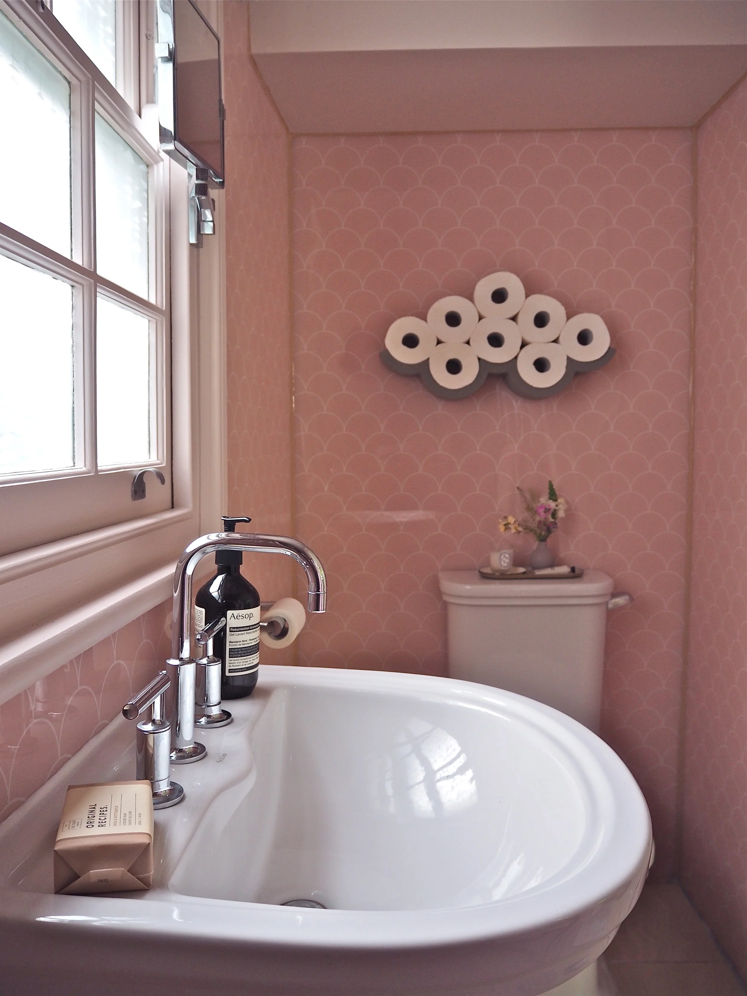 Scalloped Pink Showerwall Panel EnSuite Reveal!! — MELANIE LISSACK