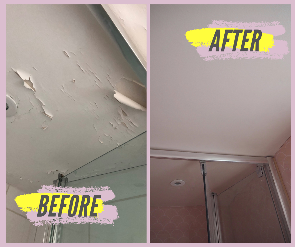 I solved the problem of my bathroom ceiling constantly peeling by using the right paint for humid rooms.
