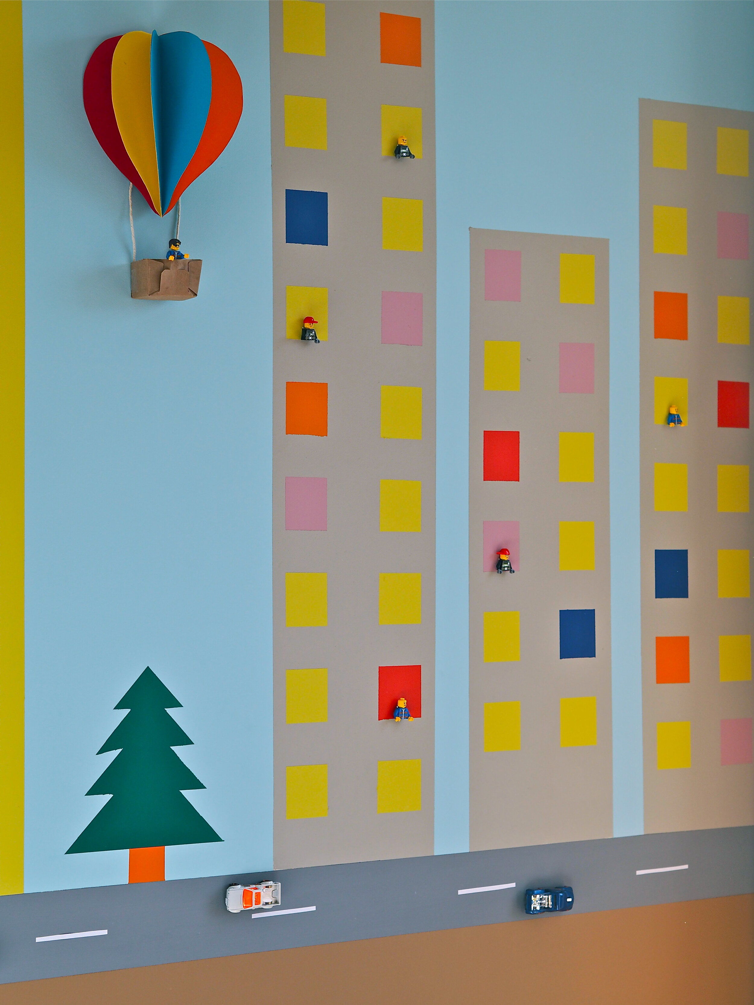 3D wall mural nursery idea