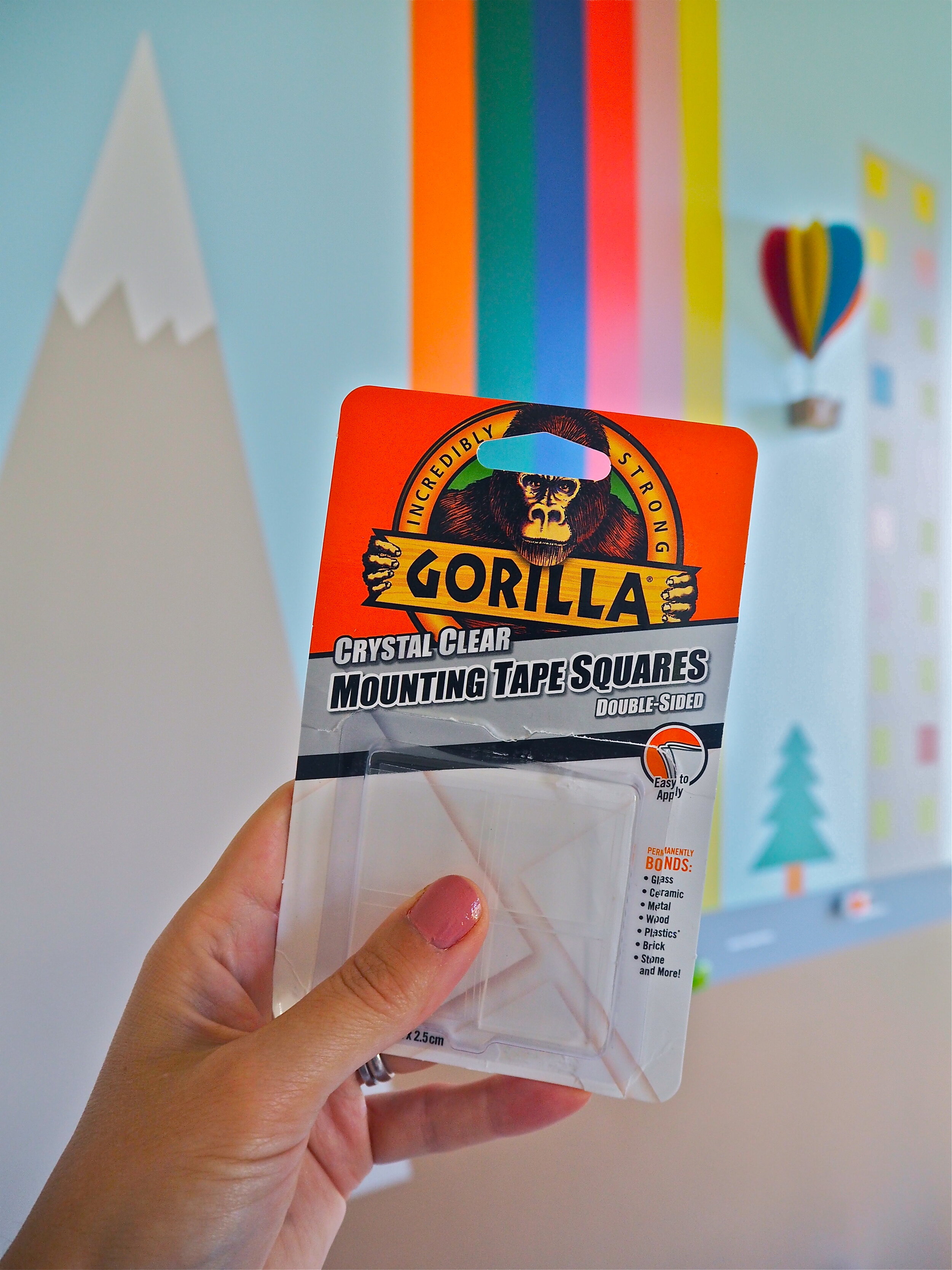 Gorilla Clear Mounting Tape Squares
