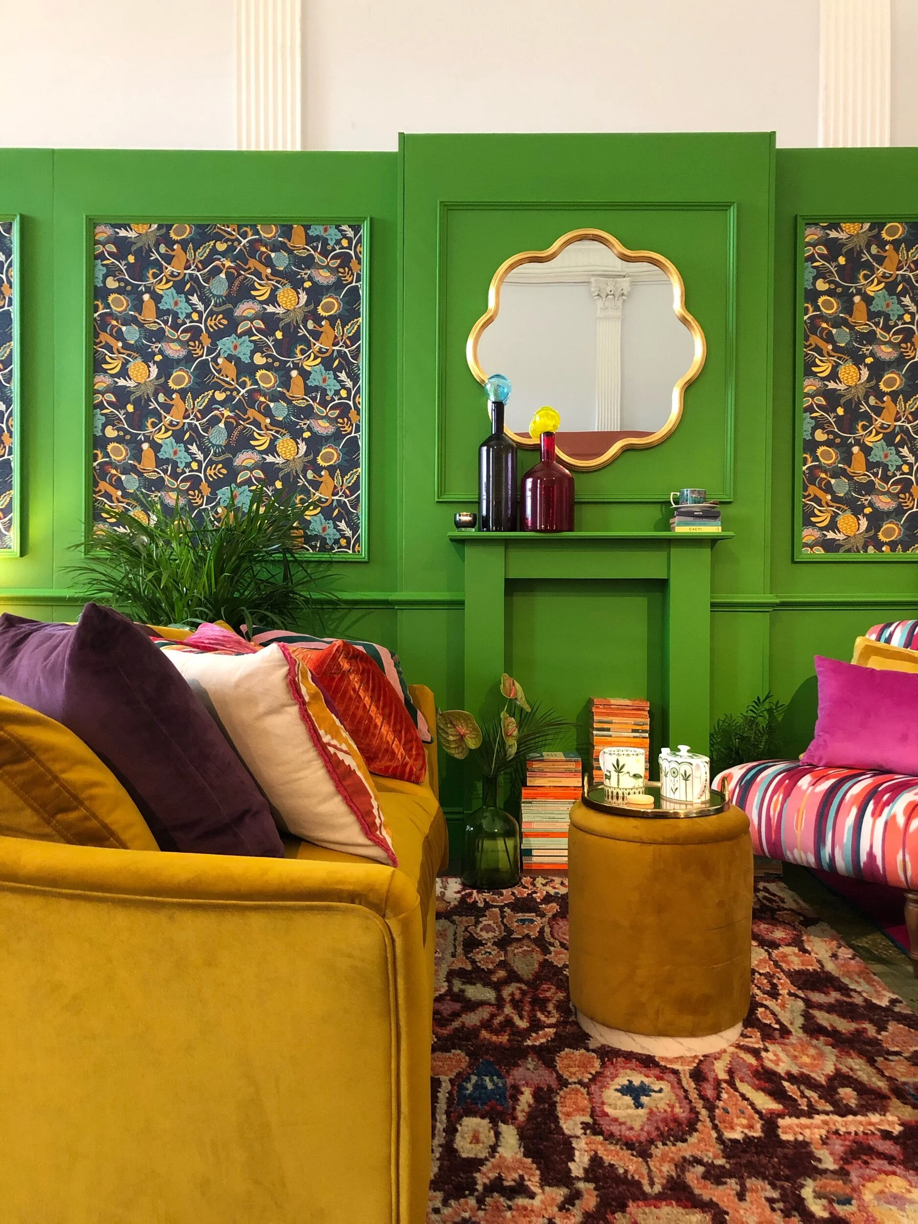 This wavy mirror is a good example of how there will be a step up from circles in homeware.