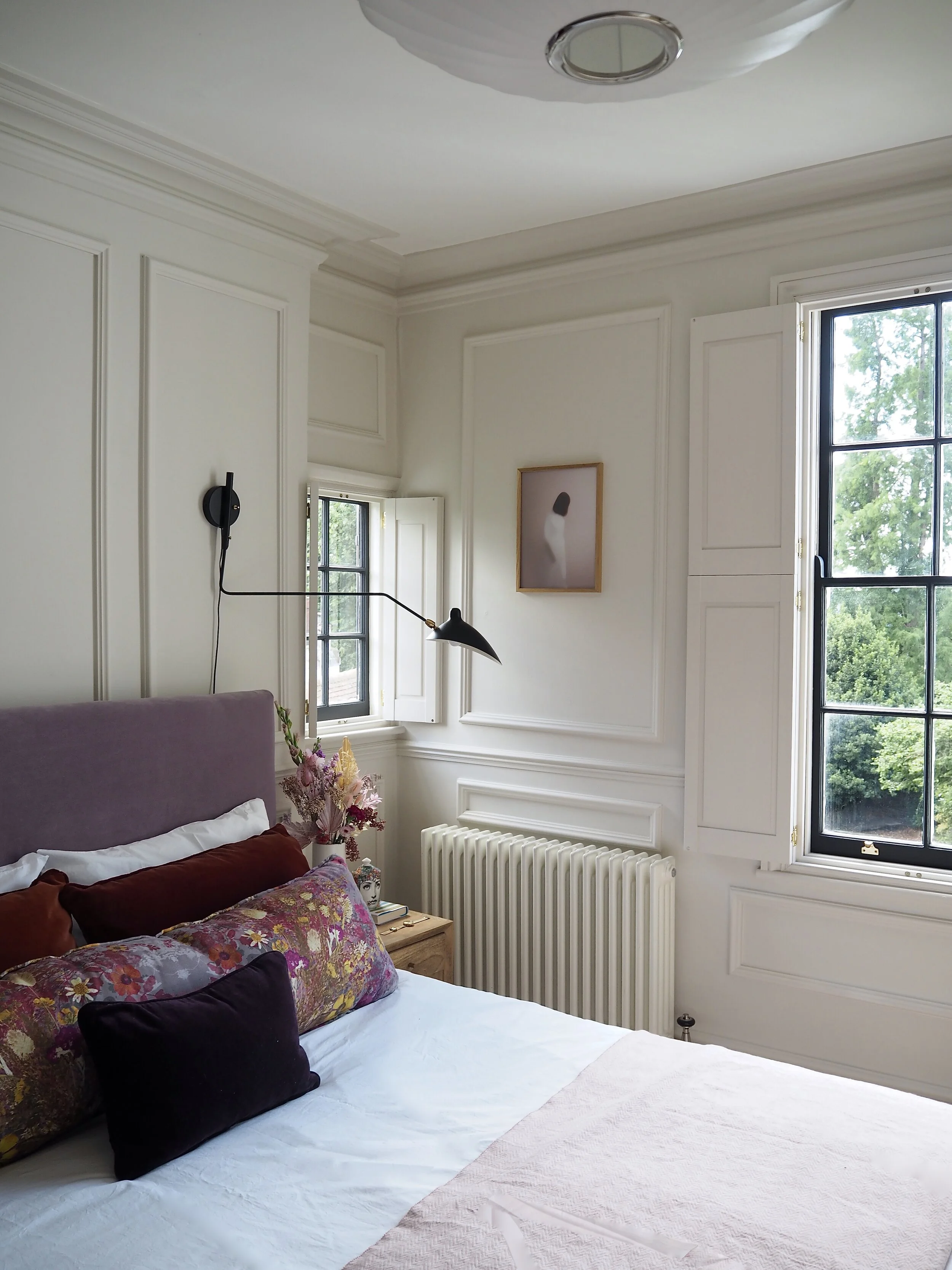 painted black windows