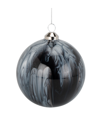 black marble bauble, The Range, £1.69 each