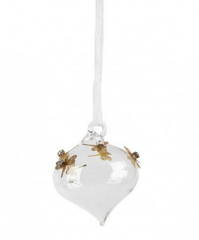 Dragonfly Sequin Bauble Decoration Collection, £5, Heals