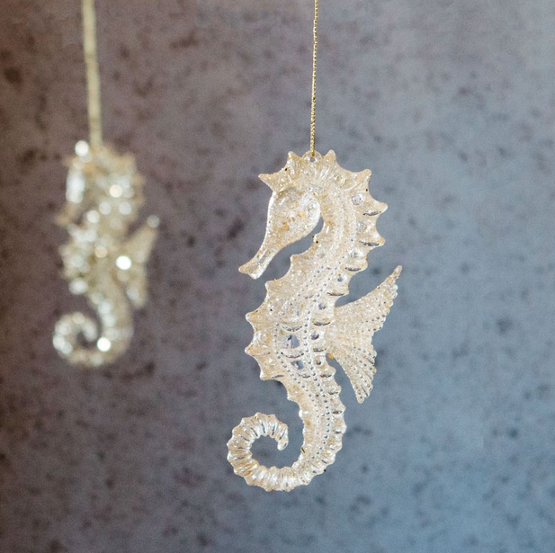 Gold glitter seahorse, £4.95, Graham &amp; Green
