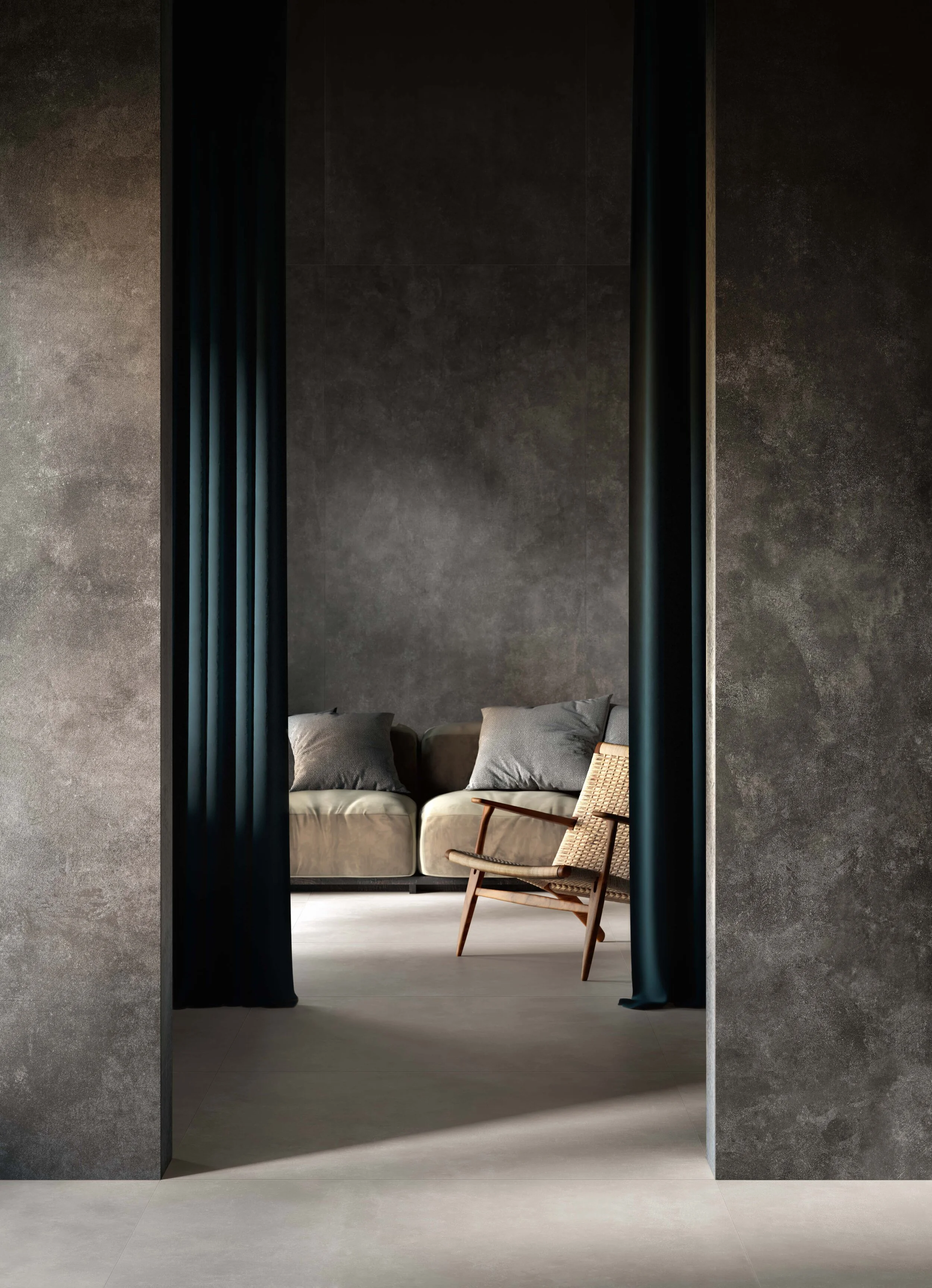 Walls: Metropolis Graphite by Casalgrande Padana