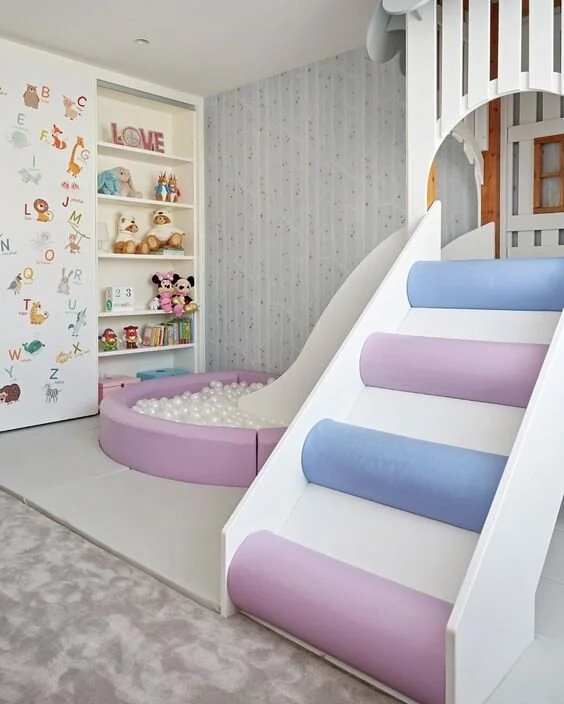 Ball pit bedroom designed by Amelia Carter Interiors.