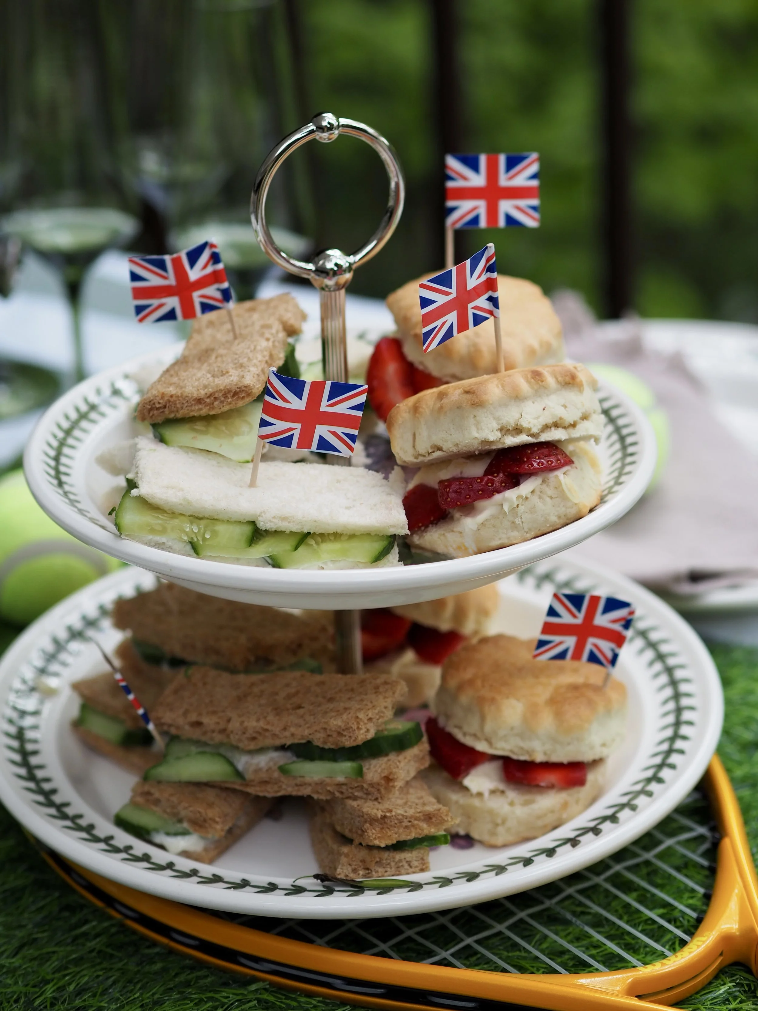 Union Jack sandwiches