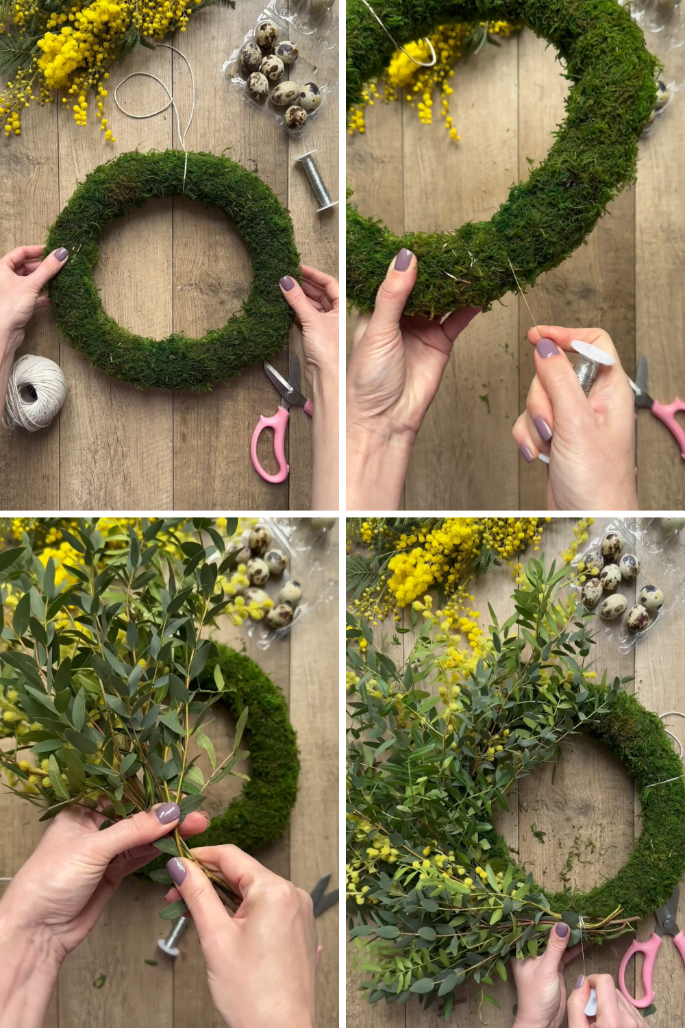 Spring DIY Project: Make This Bright Mimosa Door Wreath — MELANIE