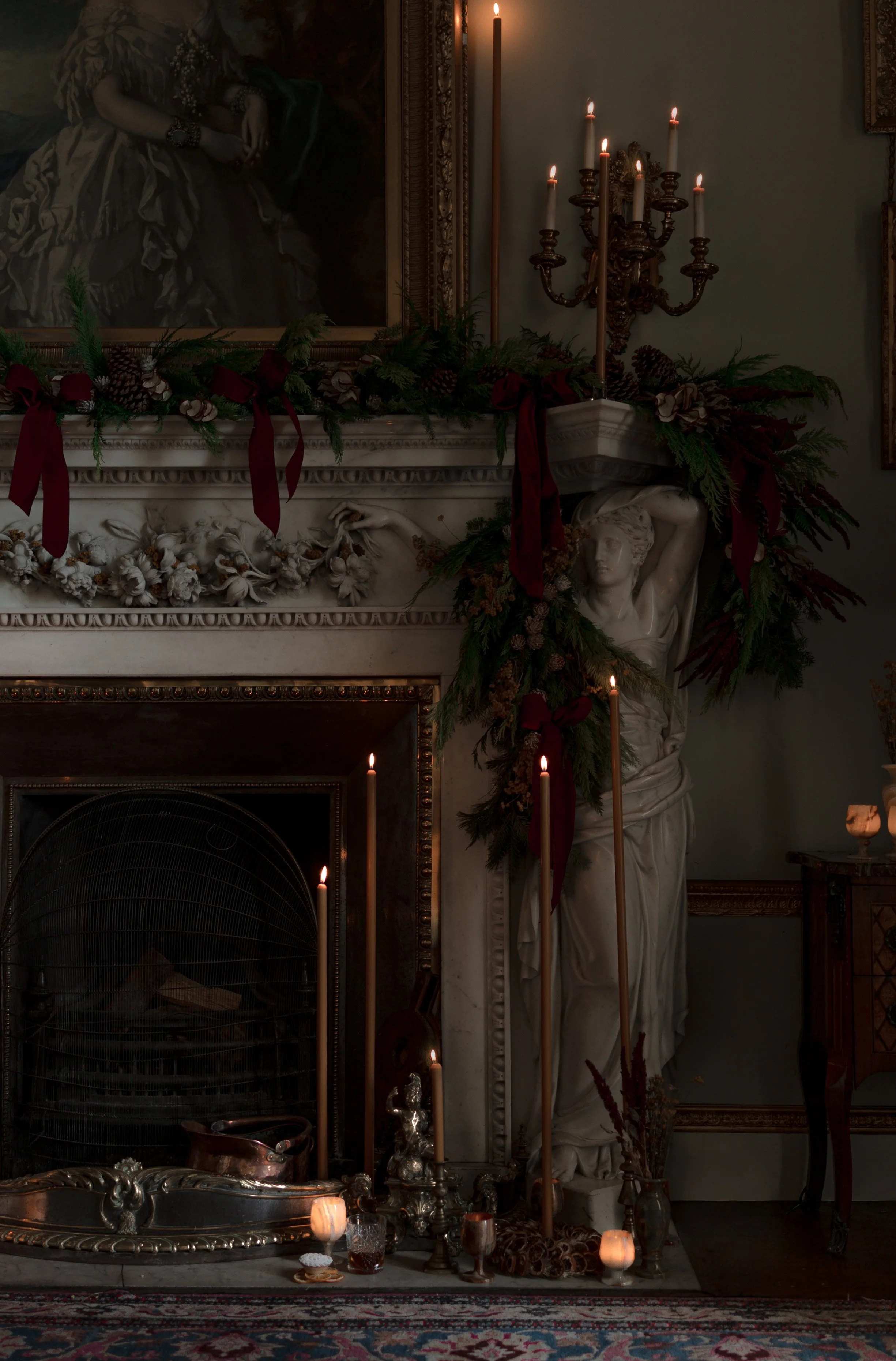 christmas fireplace