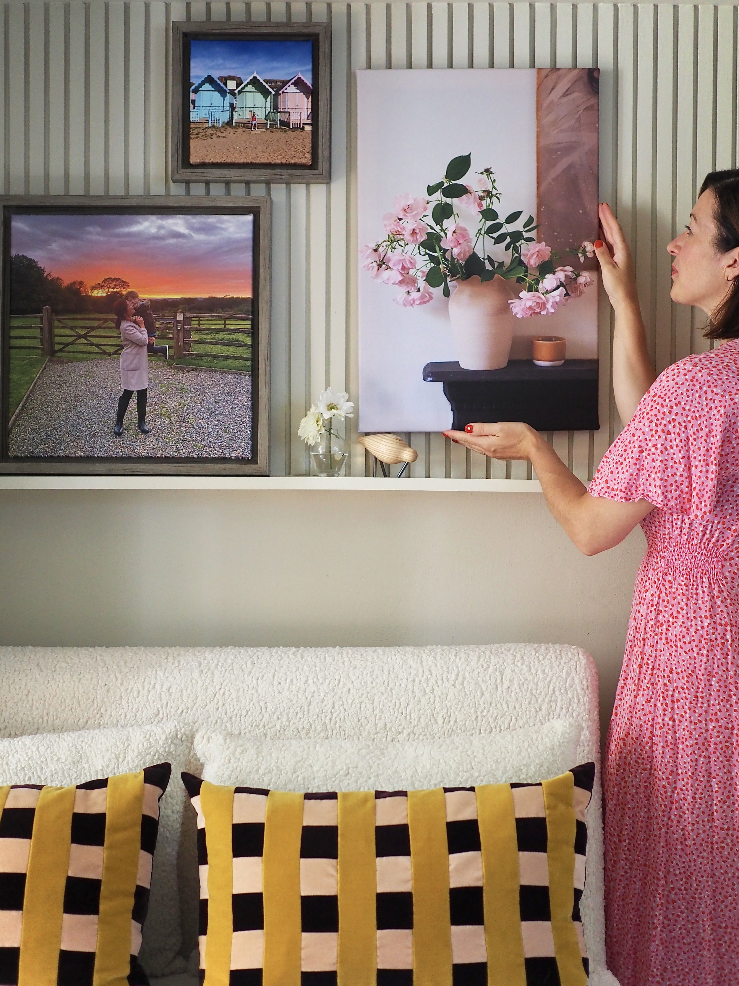 hanging bespoke canvas art
