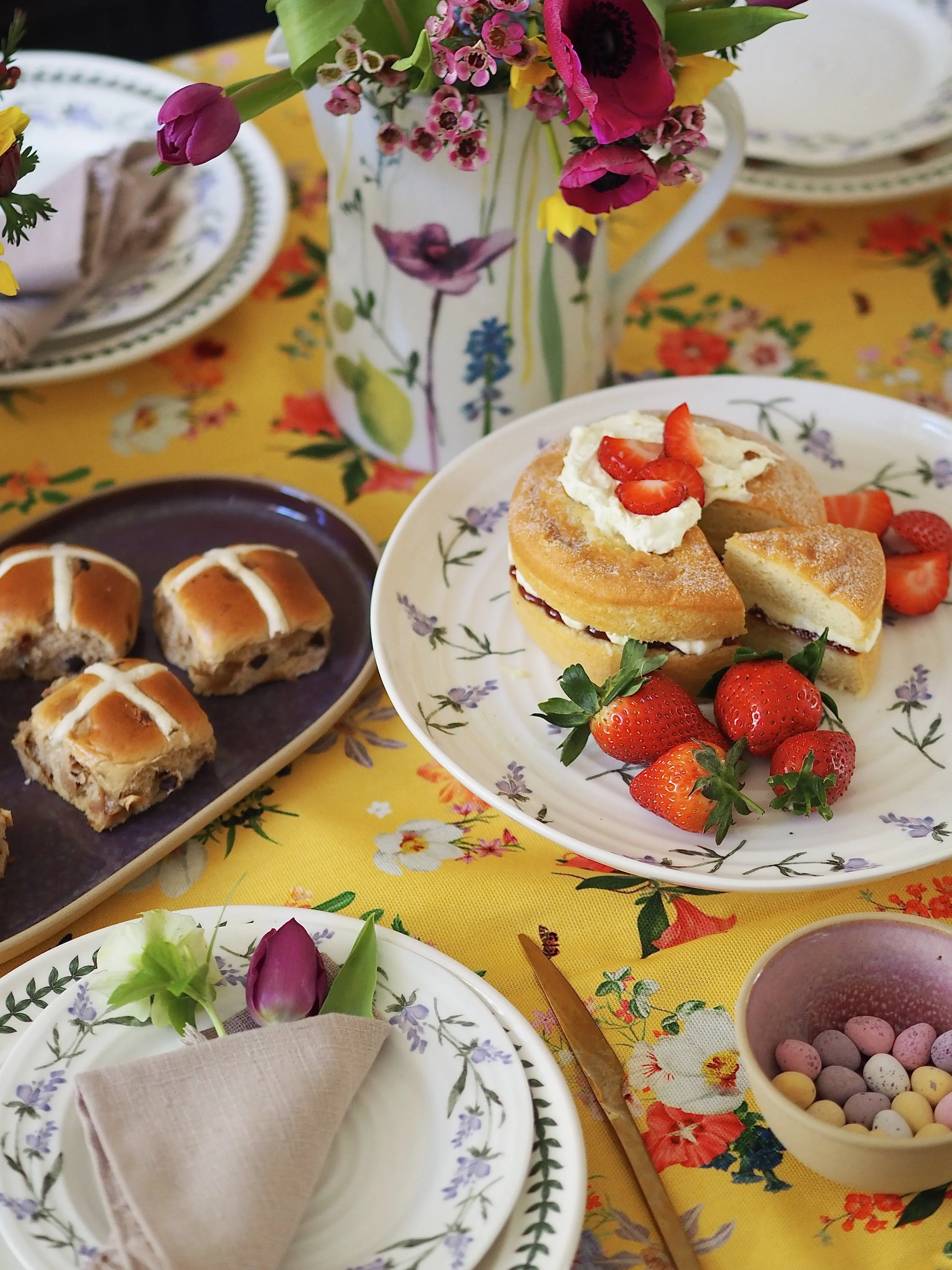 how to lay a spring table