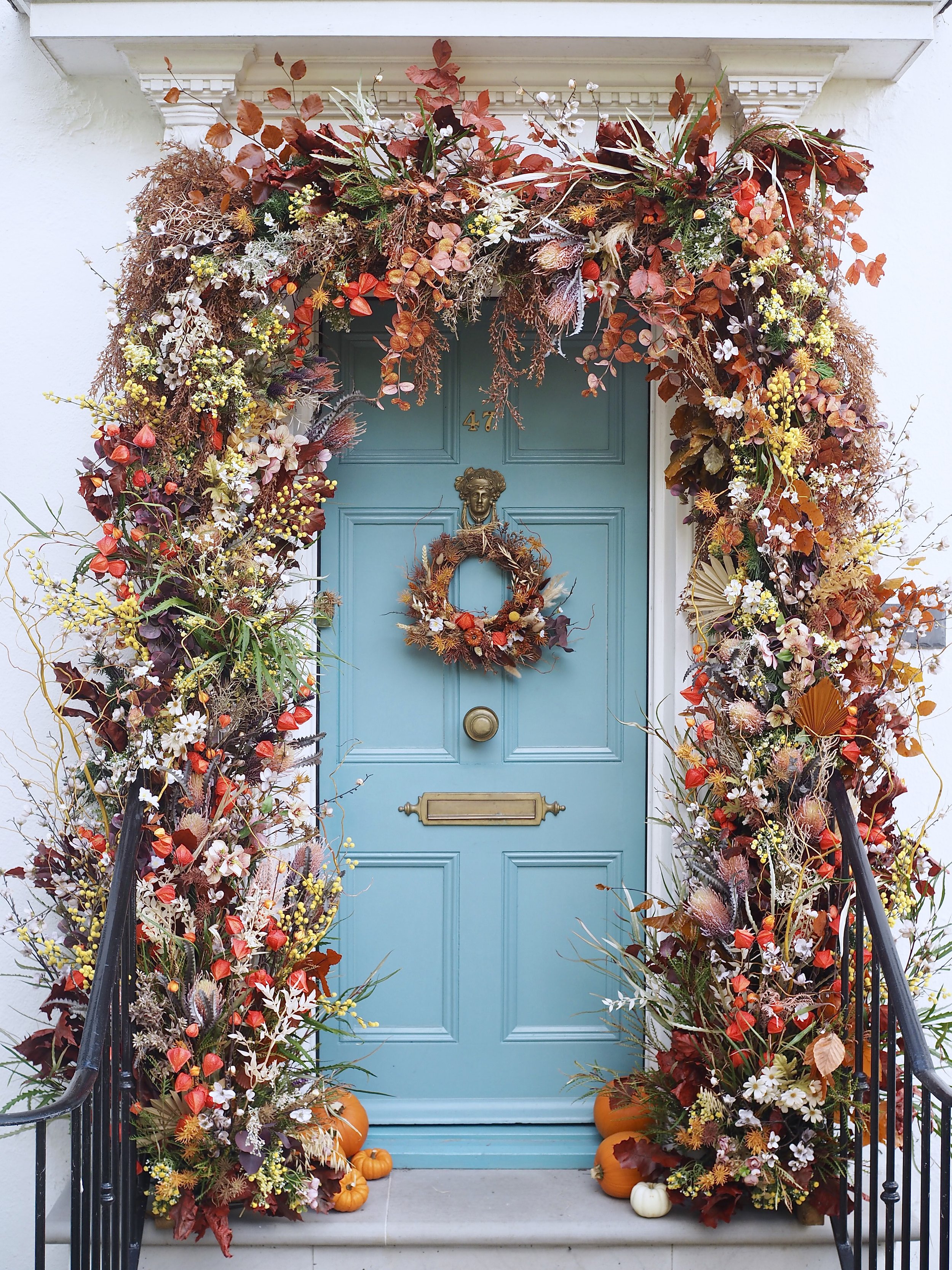 DIY Autumn Door Arch Home Decor Idea — MELANIE LISSACK INTERIORS