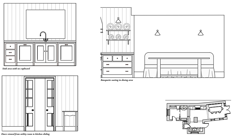 kitchen seating plans