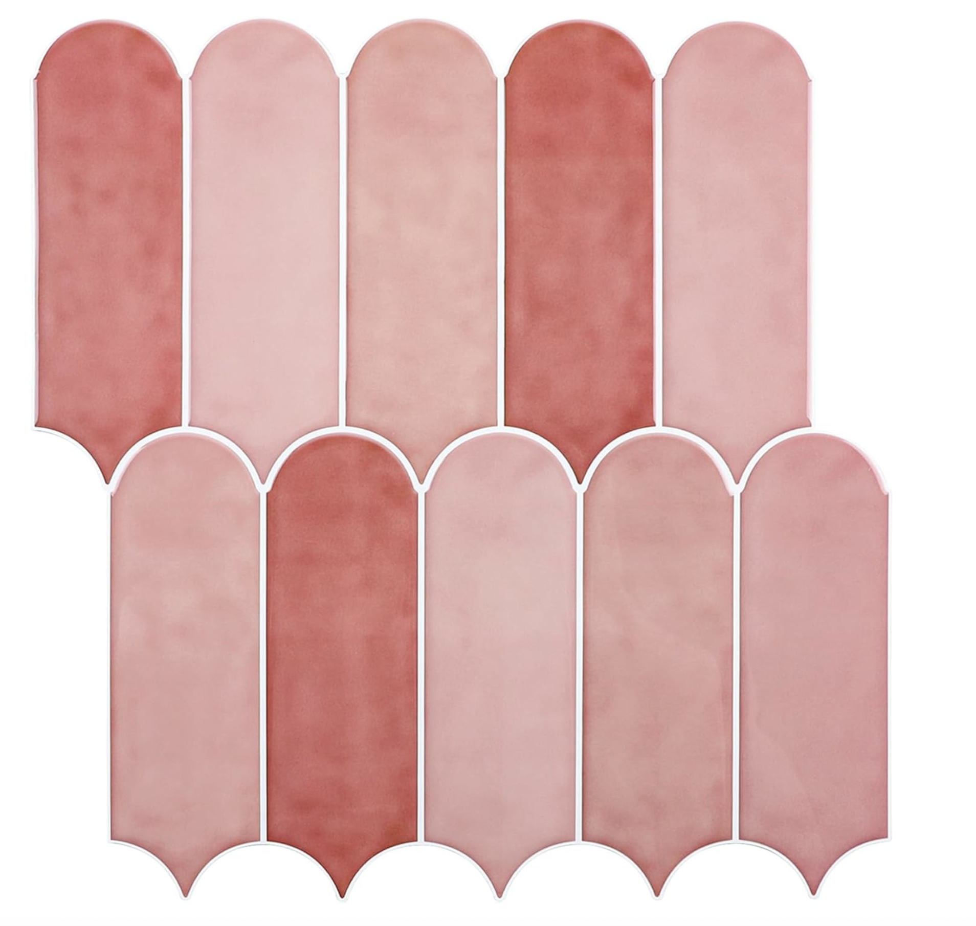 pink and red tile stickers